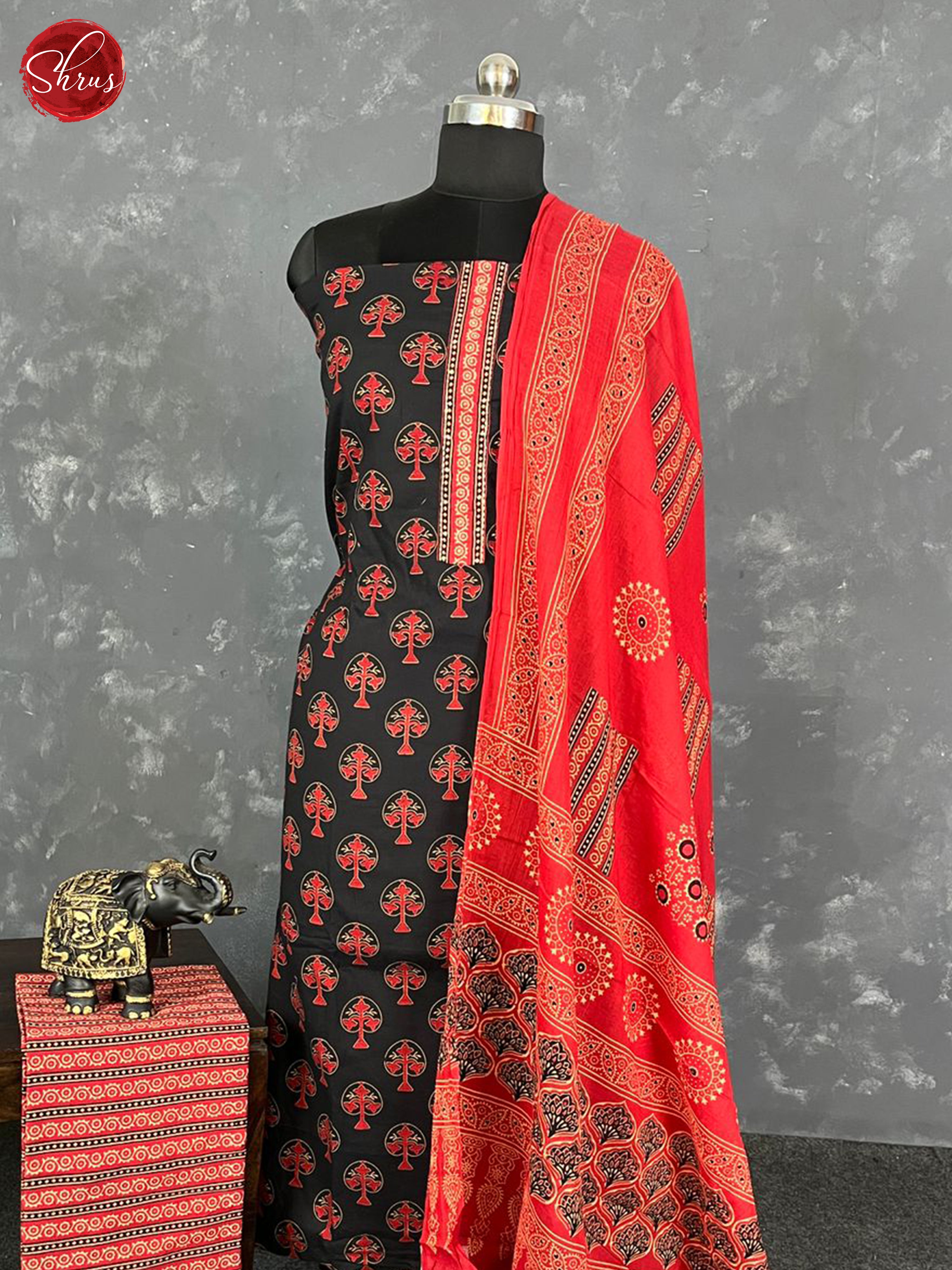 Black & Red - Salwar - Shop on ShrusEternity.com