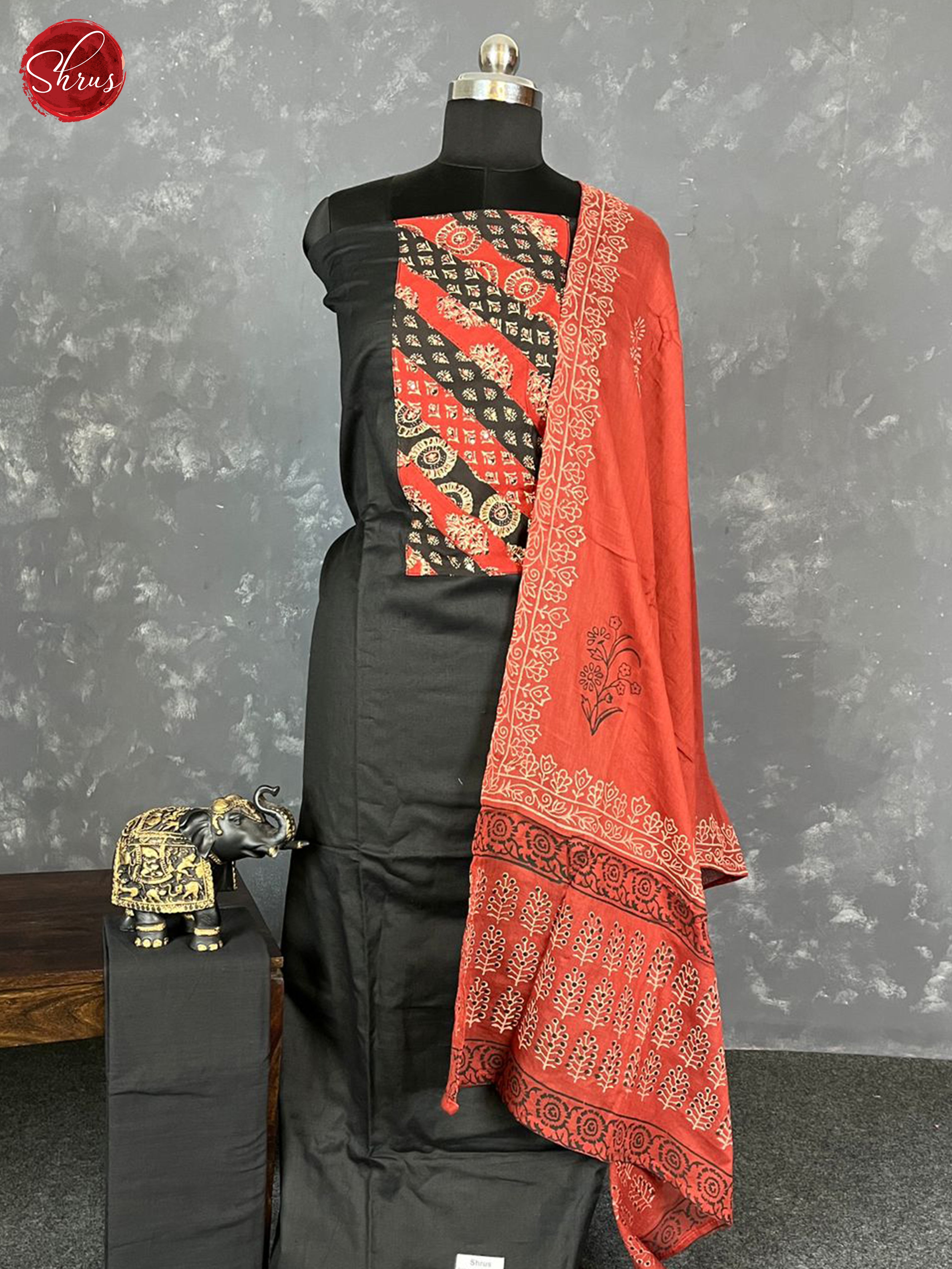 Black & Red  - Salwar - Shop on ShrusEternity.com