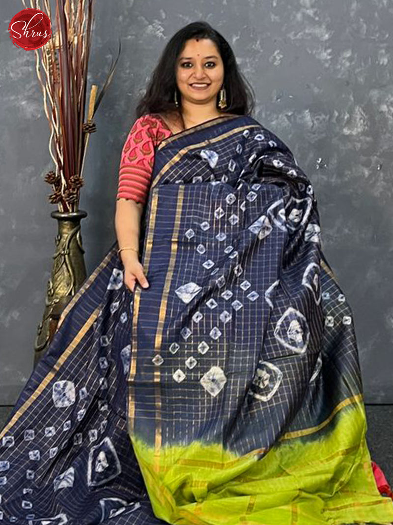 Exclusive Shibori Printed Chanderi Silk Saree with Blouse