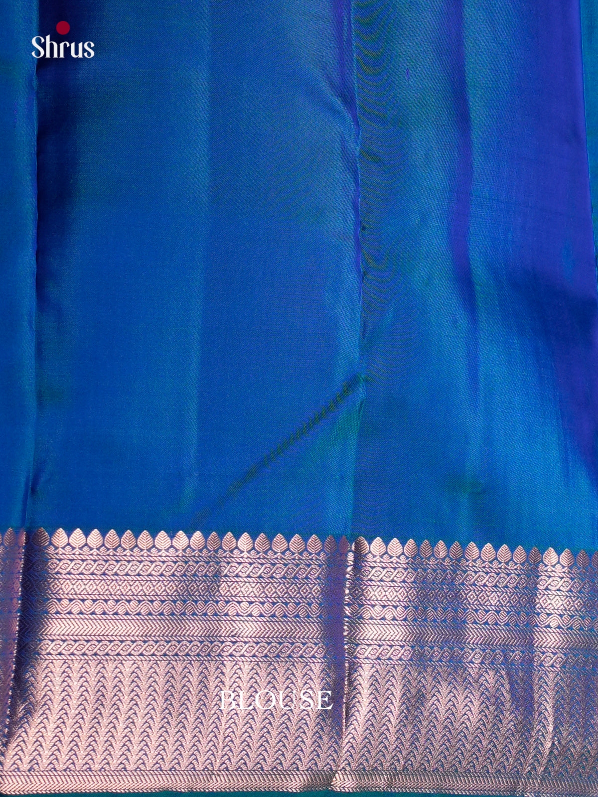 Buy Celestial Blue Kanjivaram Saree with Zari Woven Floral Motifs & Brocade Pallu