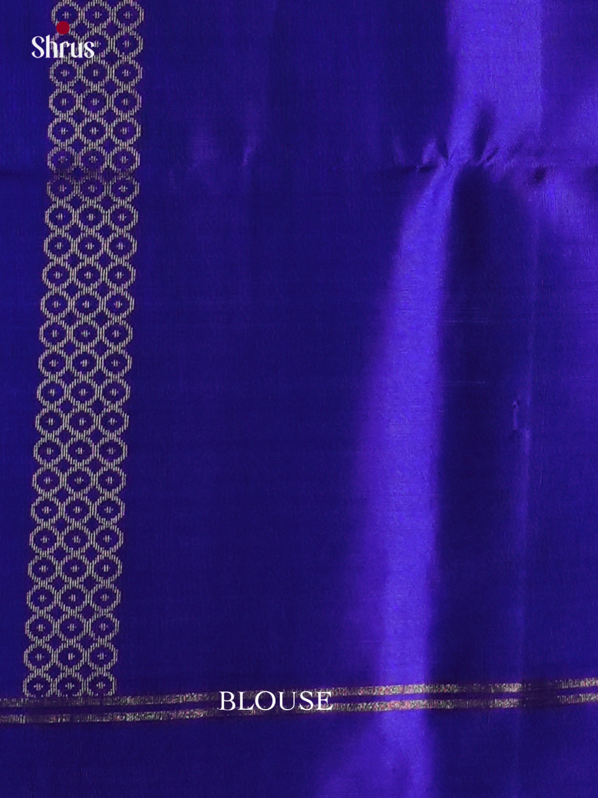 Buy Vibrant Blue Pure Soft Silk Sarees with Zari Kolam Motifs, Plain Border & Brocade Pallu