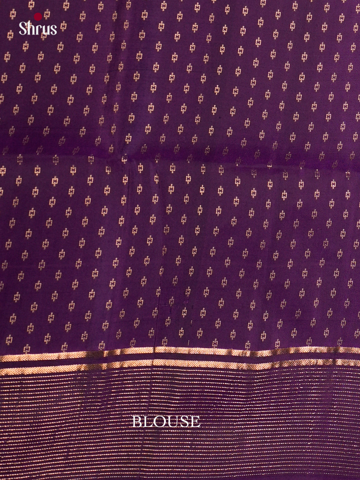 Buy Serene Blue Silk Saree with Intricately Woven Buttas & Violet Zari Brocade Pallu