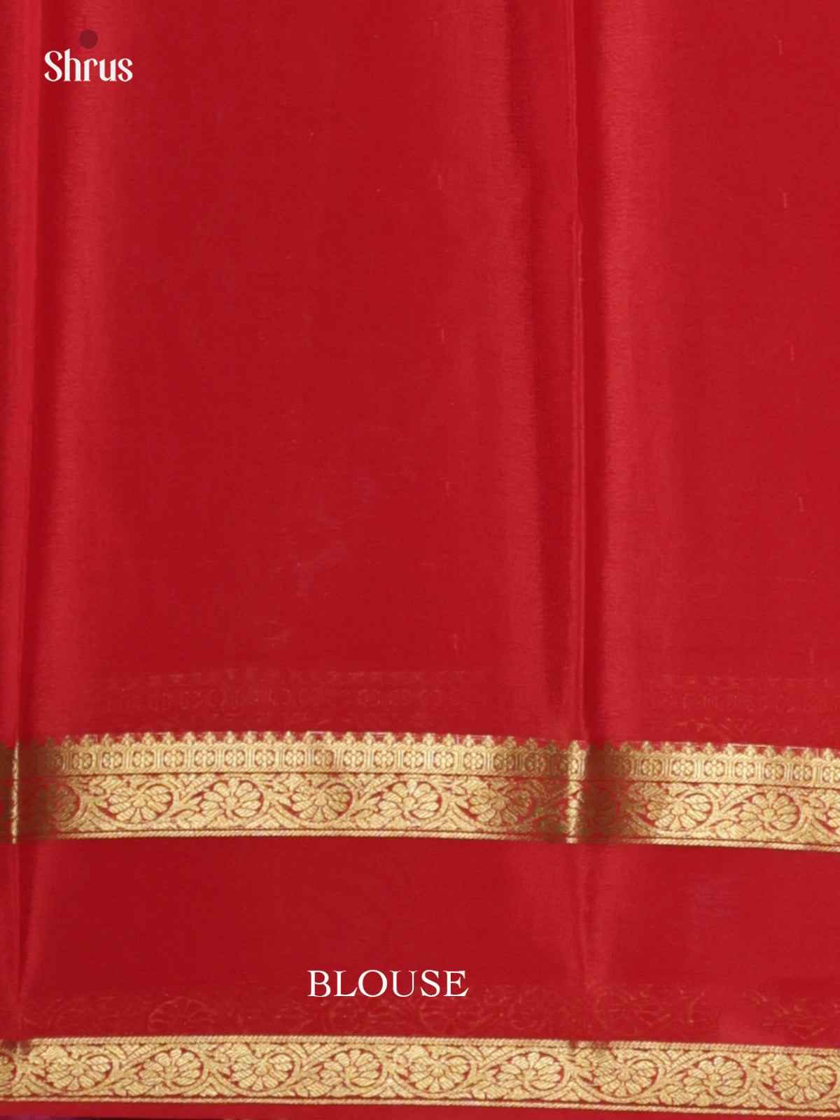 Buy Lustrous Brown Pure Mysore Silk Saree With Plain Body, Red Rettaipet Border & Chit Pallu