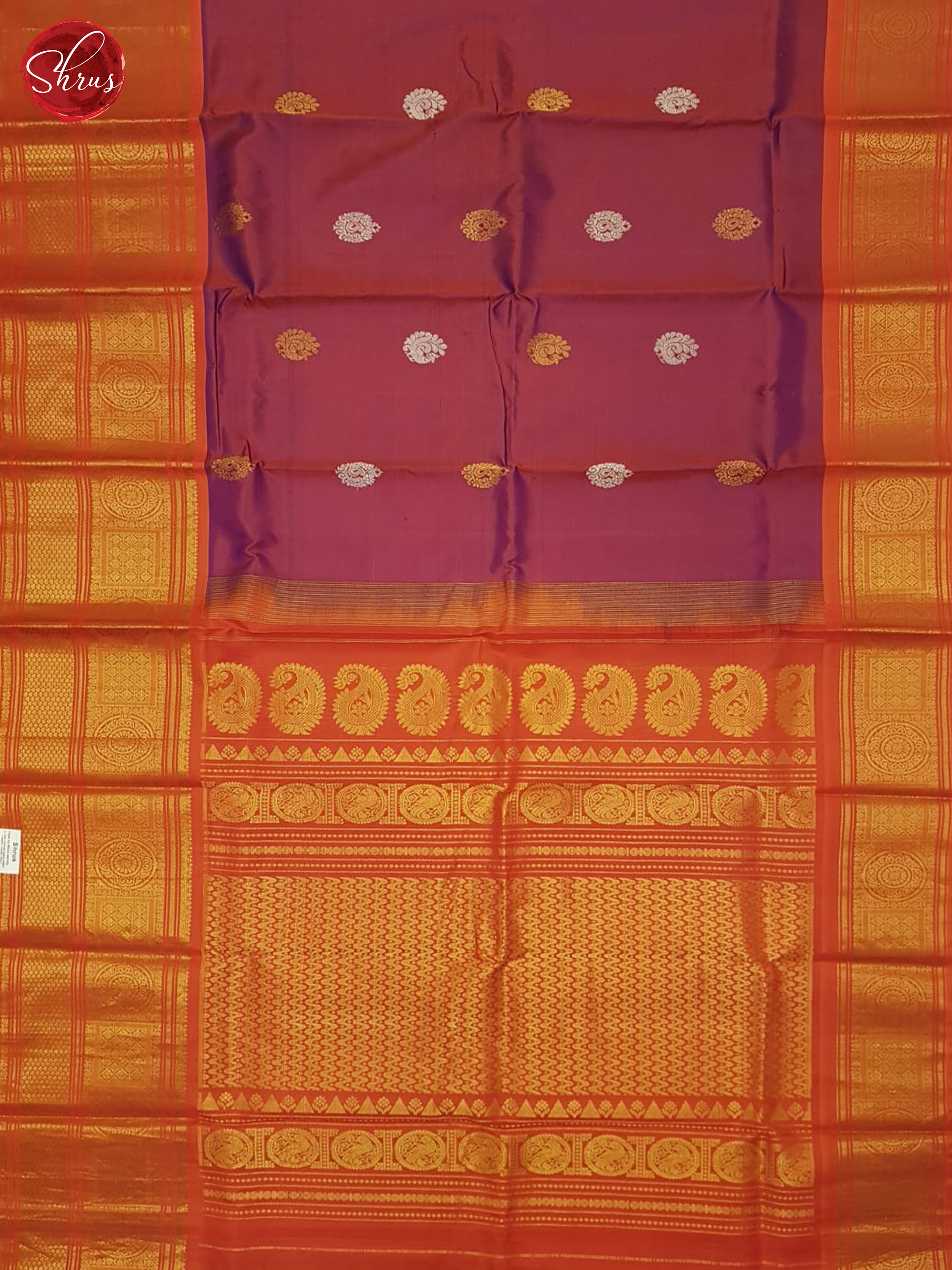 CAM23002 - Kanchipuram silk Saree - Shop on ShrusEternity.com