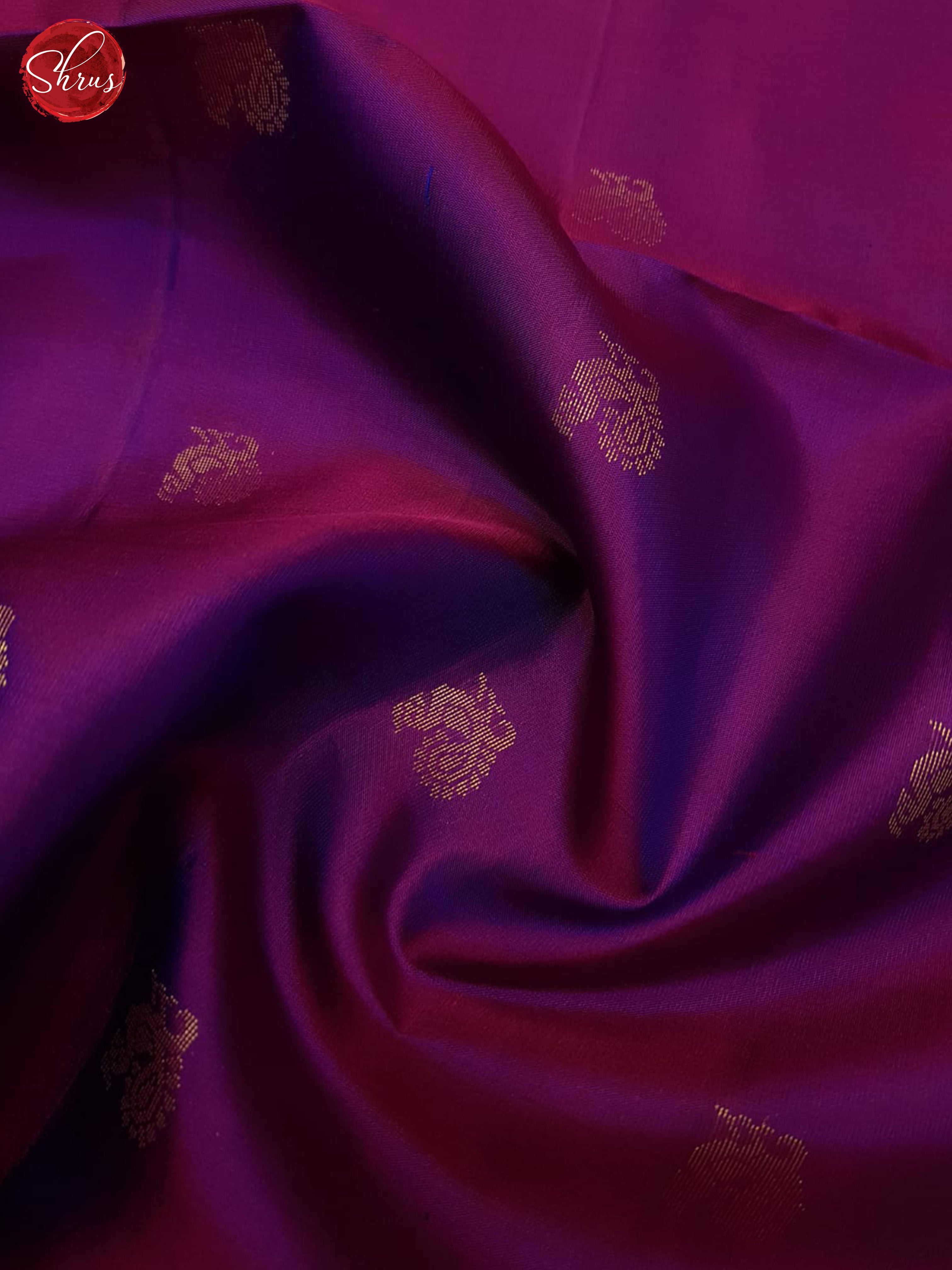 Purple And Green-Soft silk saree - Shop on ShrusEternity.com