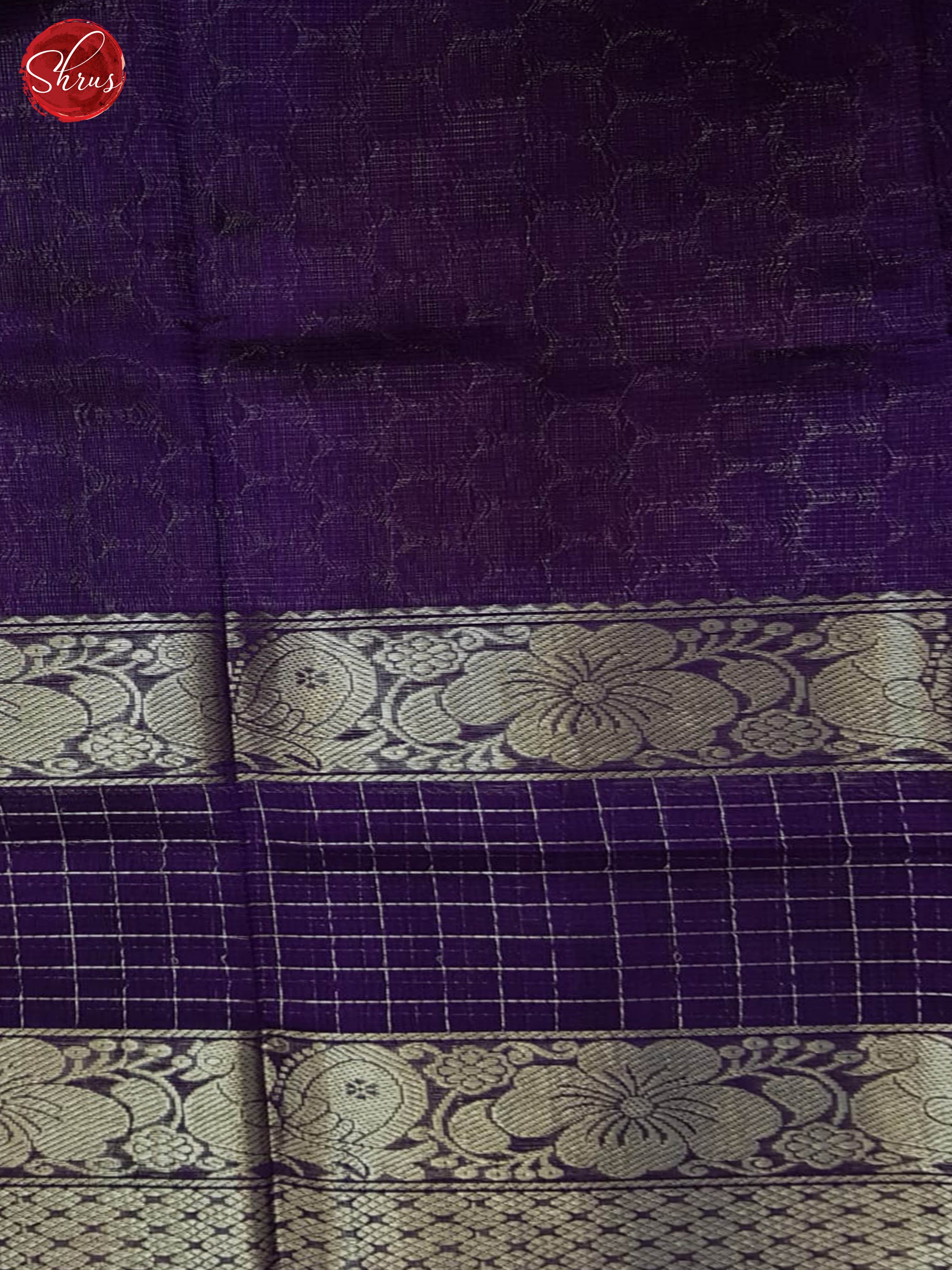 Eggplant(Single Tone) - Mangalagiri silkcotton Saree - Shop on ShrusEternity.com