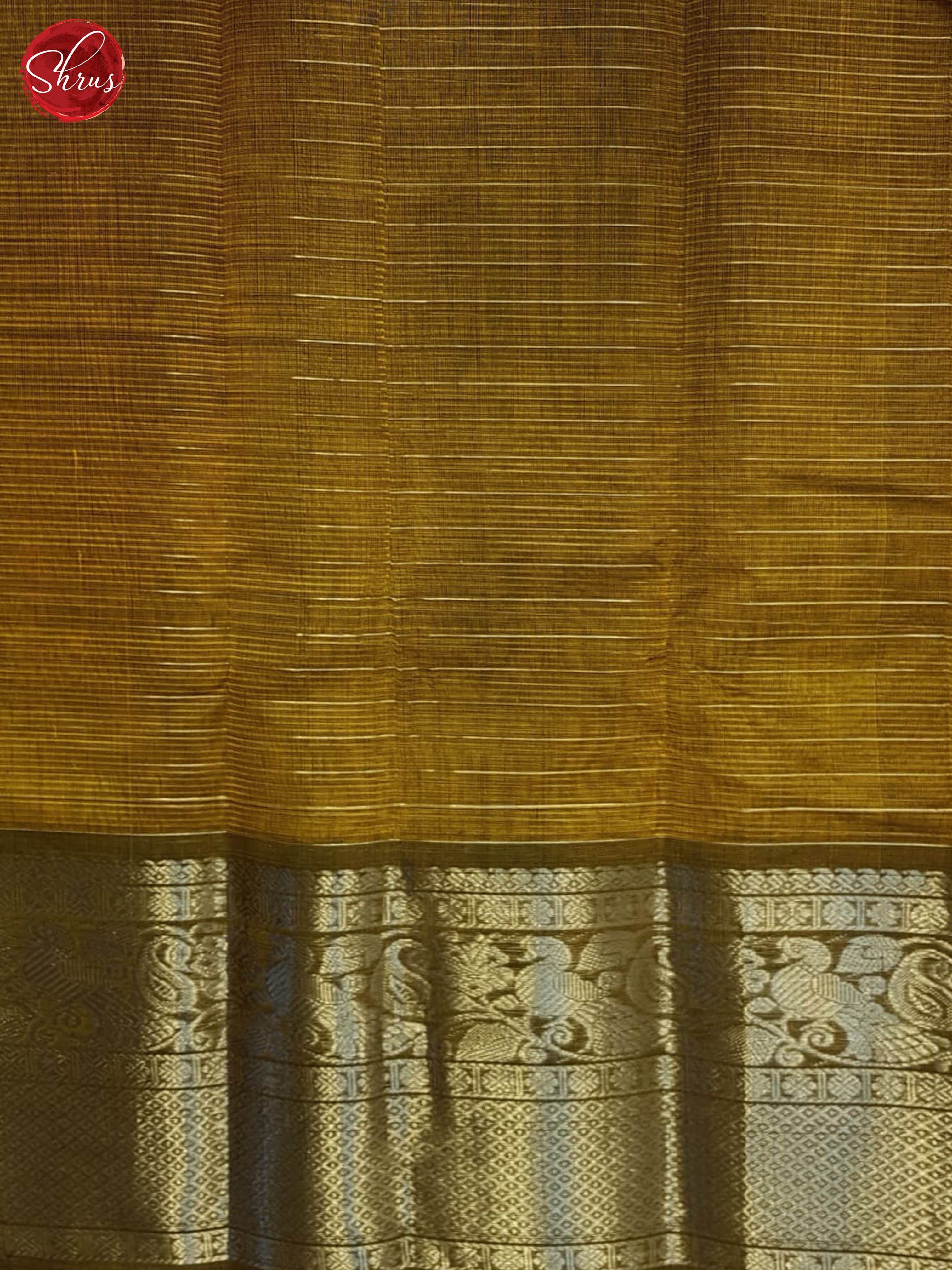 Golden Mehandi(Single Tone) - Mangalagiri silkcotton Saree - Shop on ShrusEternity.com