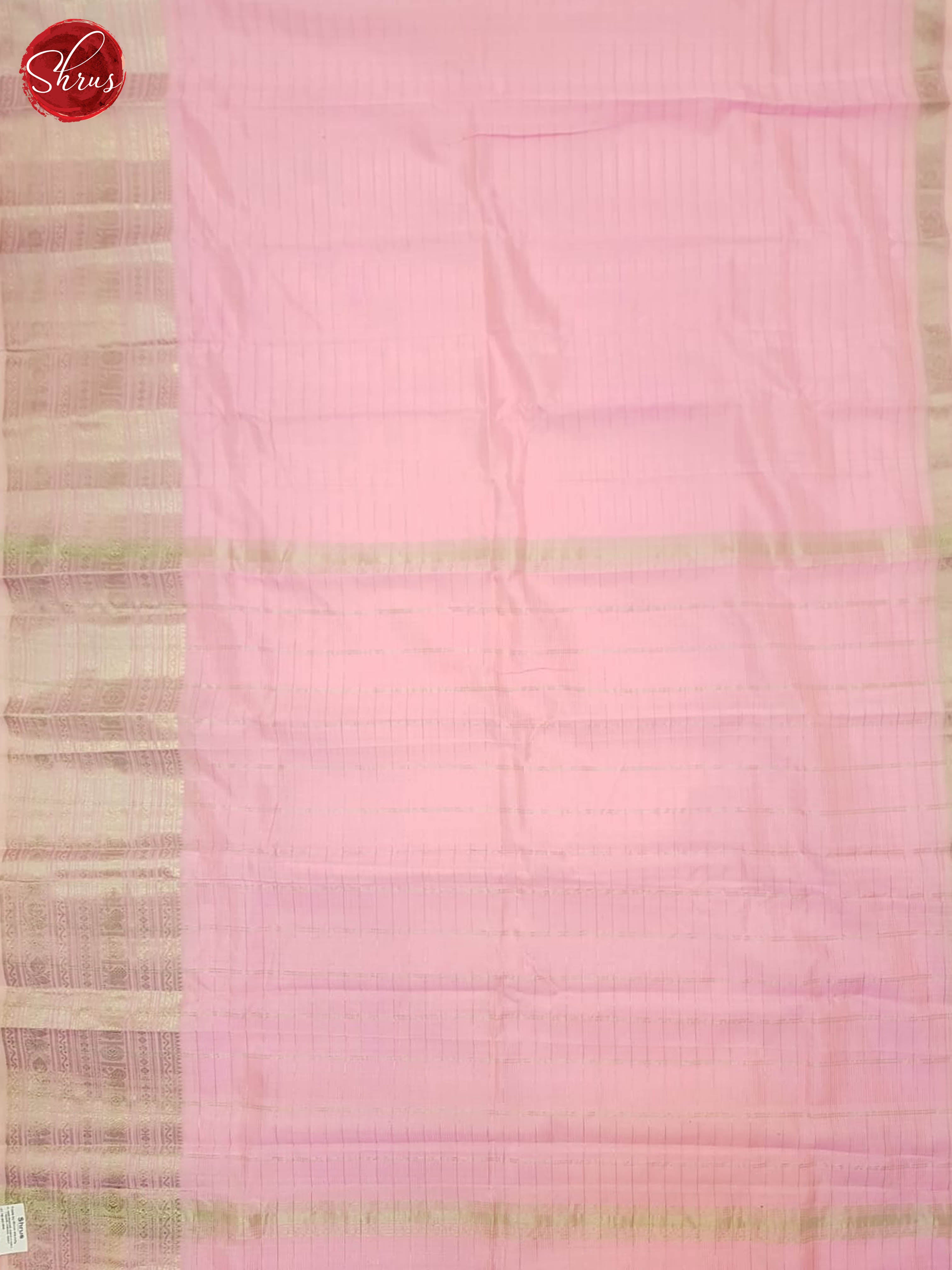 Baby Pink(Single Tone) - Mangalagiri silkcotton Saree - Shop on ShrusEternity.com