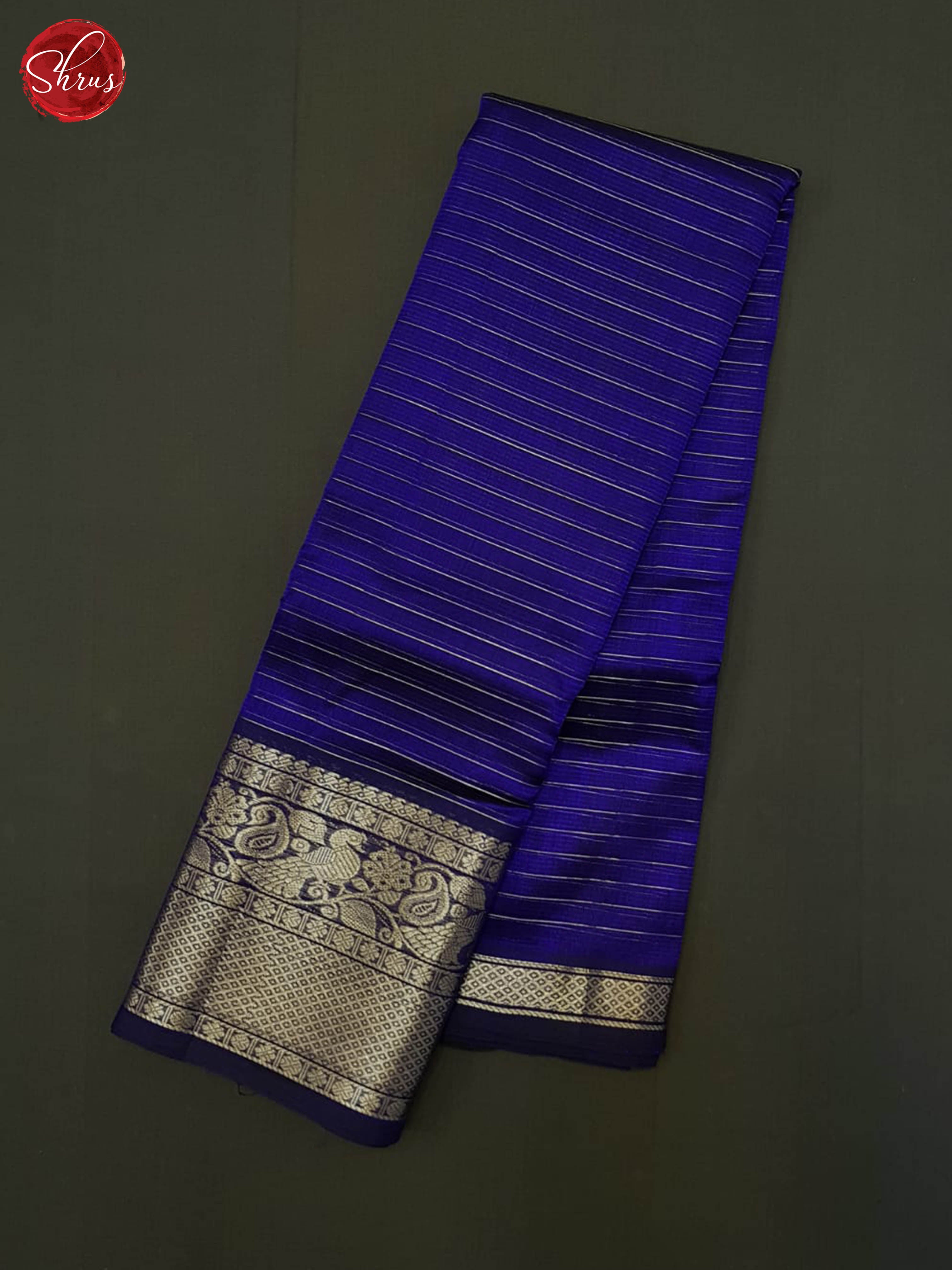 Blue(Single Tone)- Mangalagiri silkcotton Saree - Shop on ShrusEternity.com