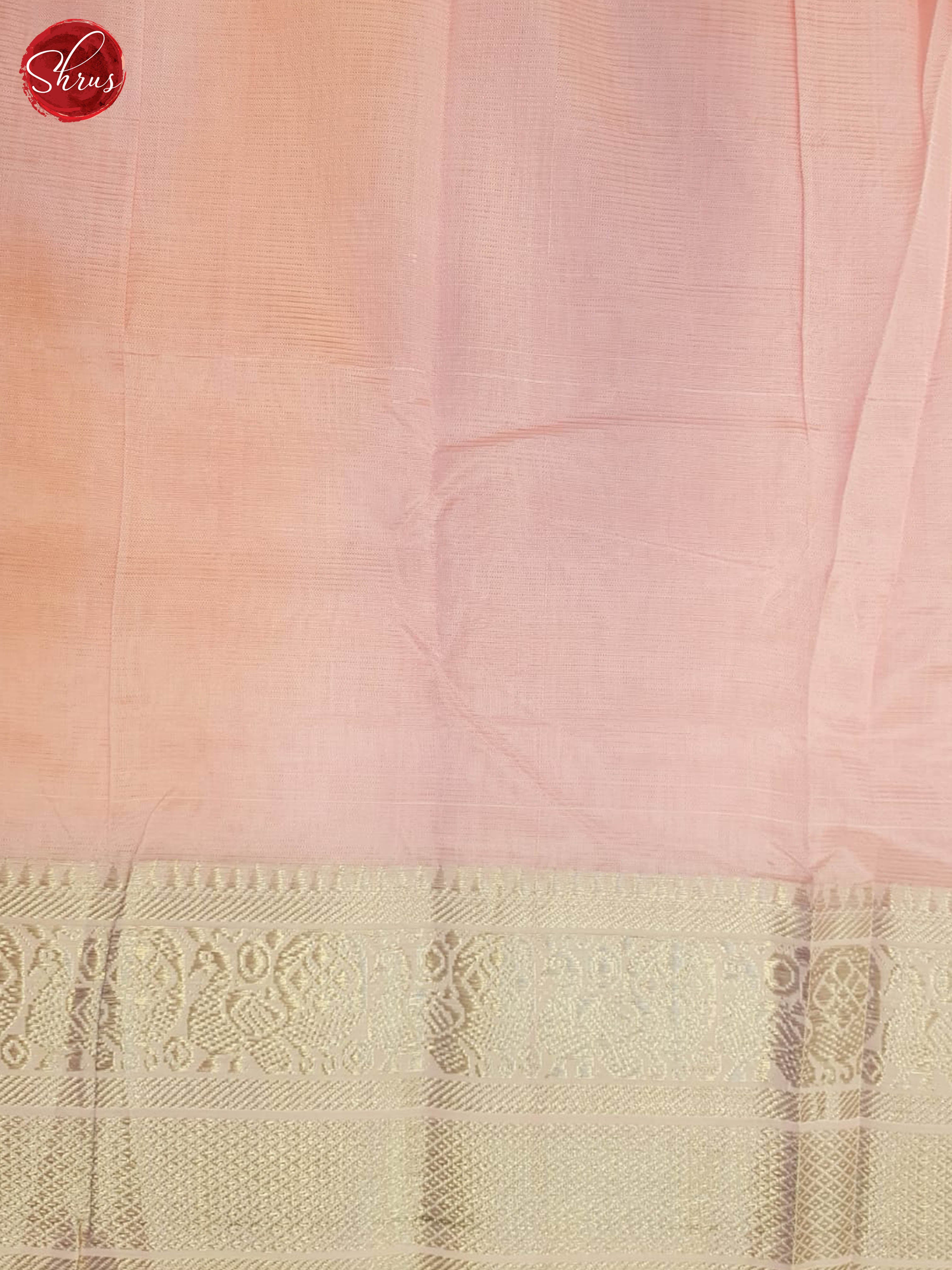 baby Pink(Single Tone) - Mangalagiri silkcotton Saree - Shop on ShrusEternity.com