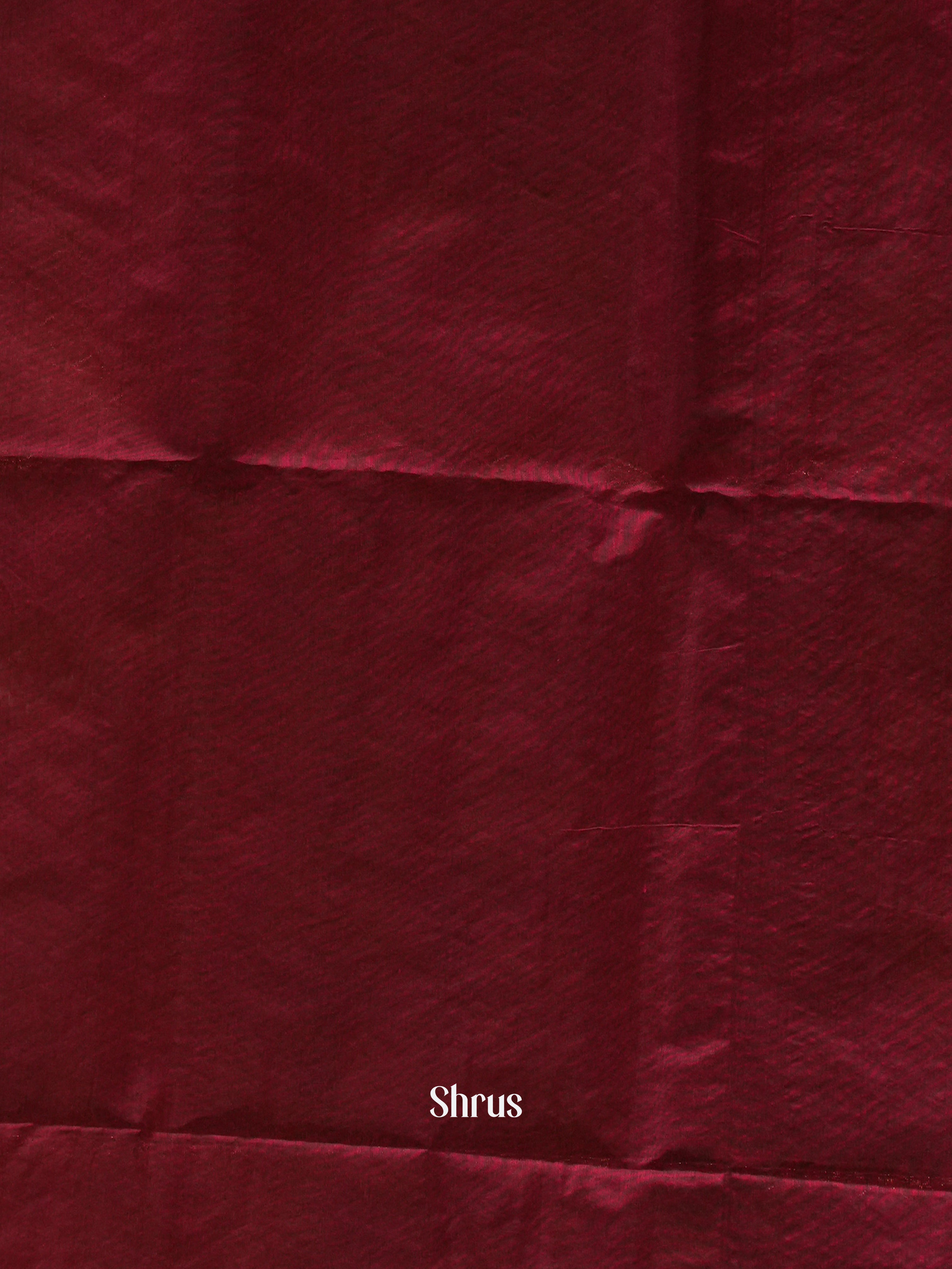 Green And Maroon- Semi Silk Cotton saree