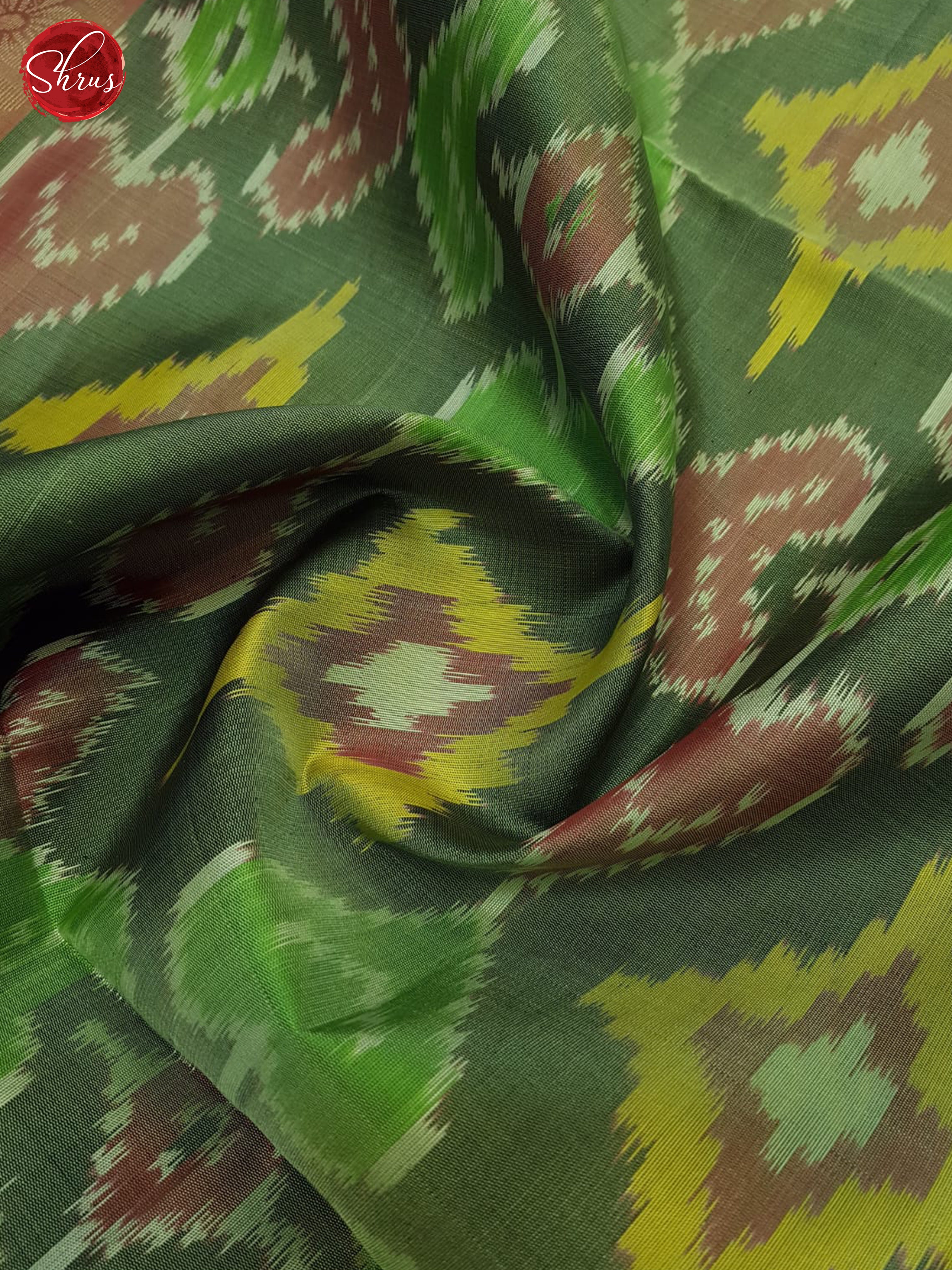 Green and Red - Soft Silk Saree - Shop on ShrusEternity.com