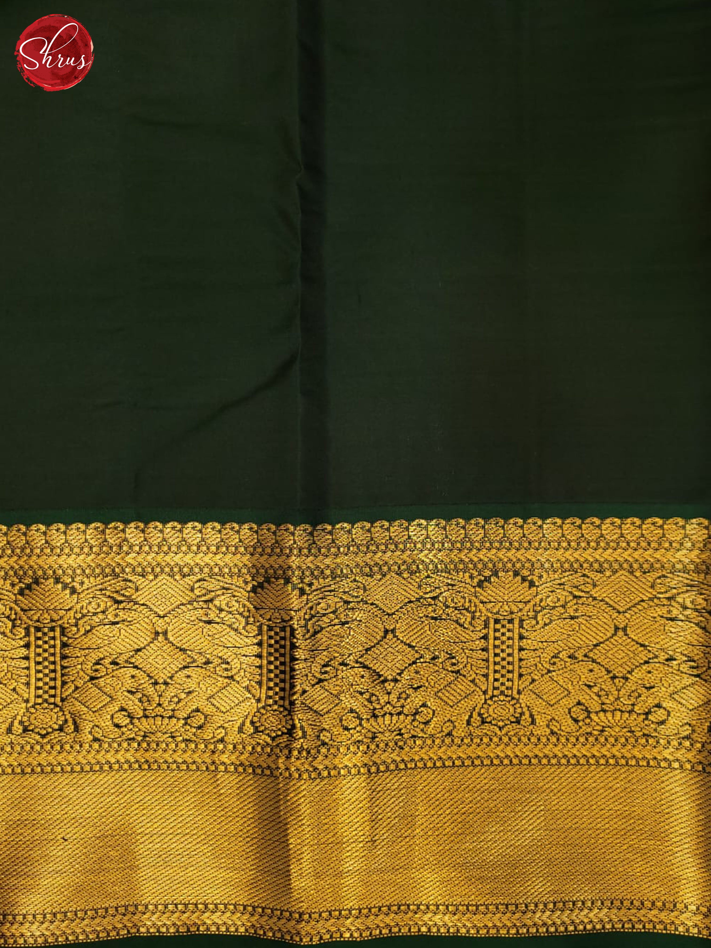 Green and bottle green-kanchipuram silk saree - Shop on ShrusEternity.com