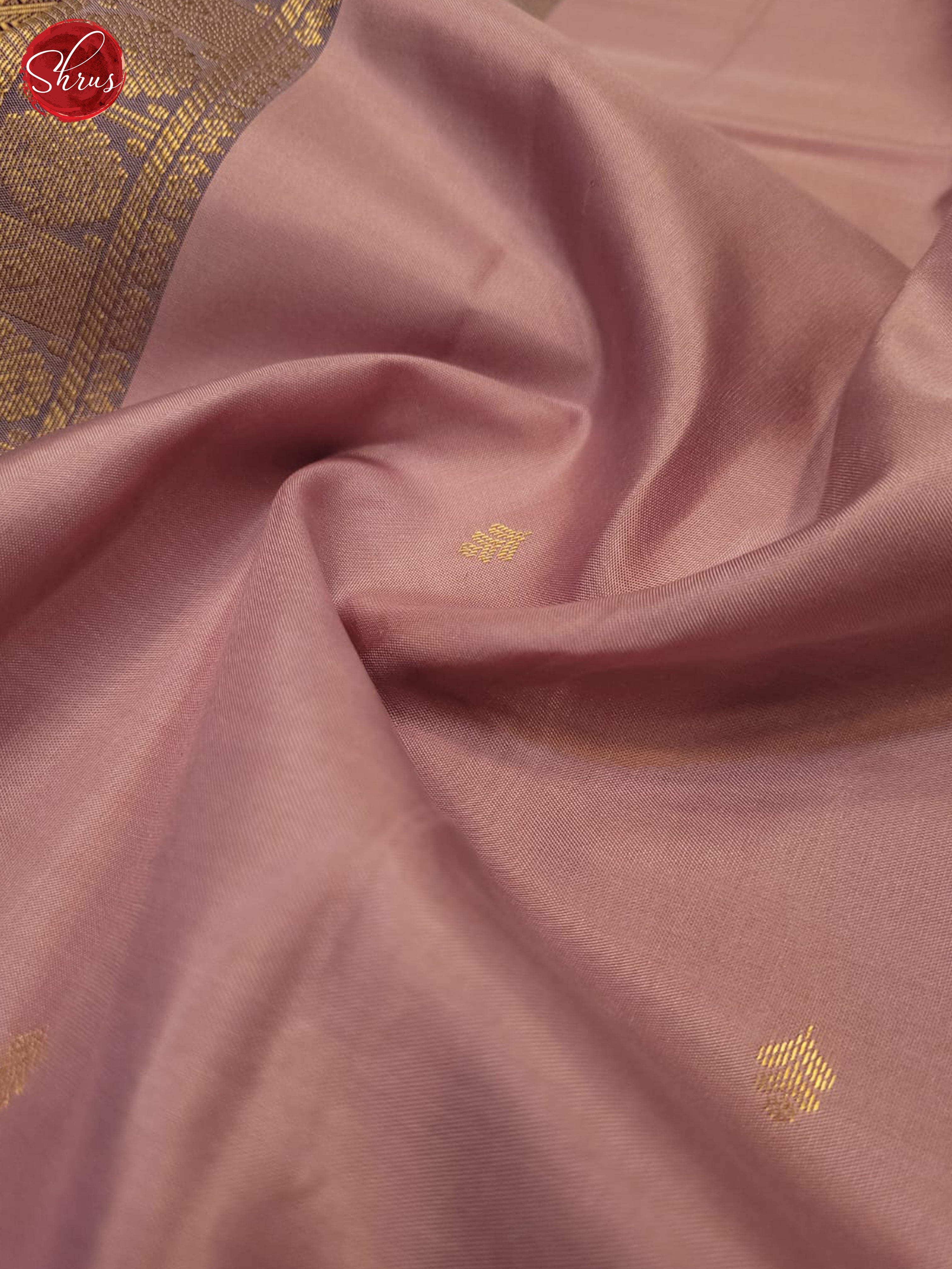 Lavender and violet- Kanchipuram Silk saree - Shop on ShrusEternity.com