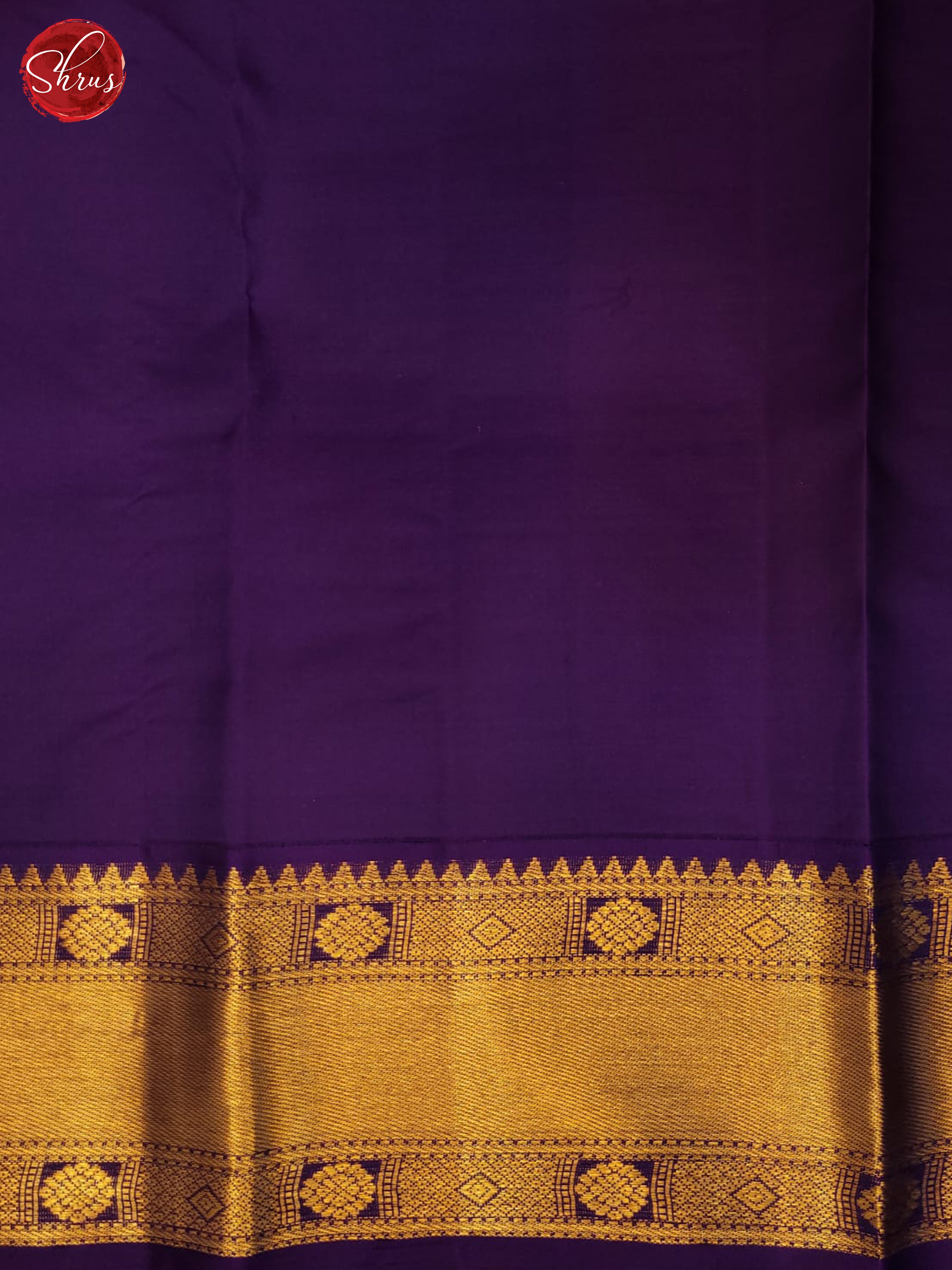 Lavender and violet- Kanchipuram Silk saree - Shop on ShrusEternity.com