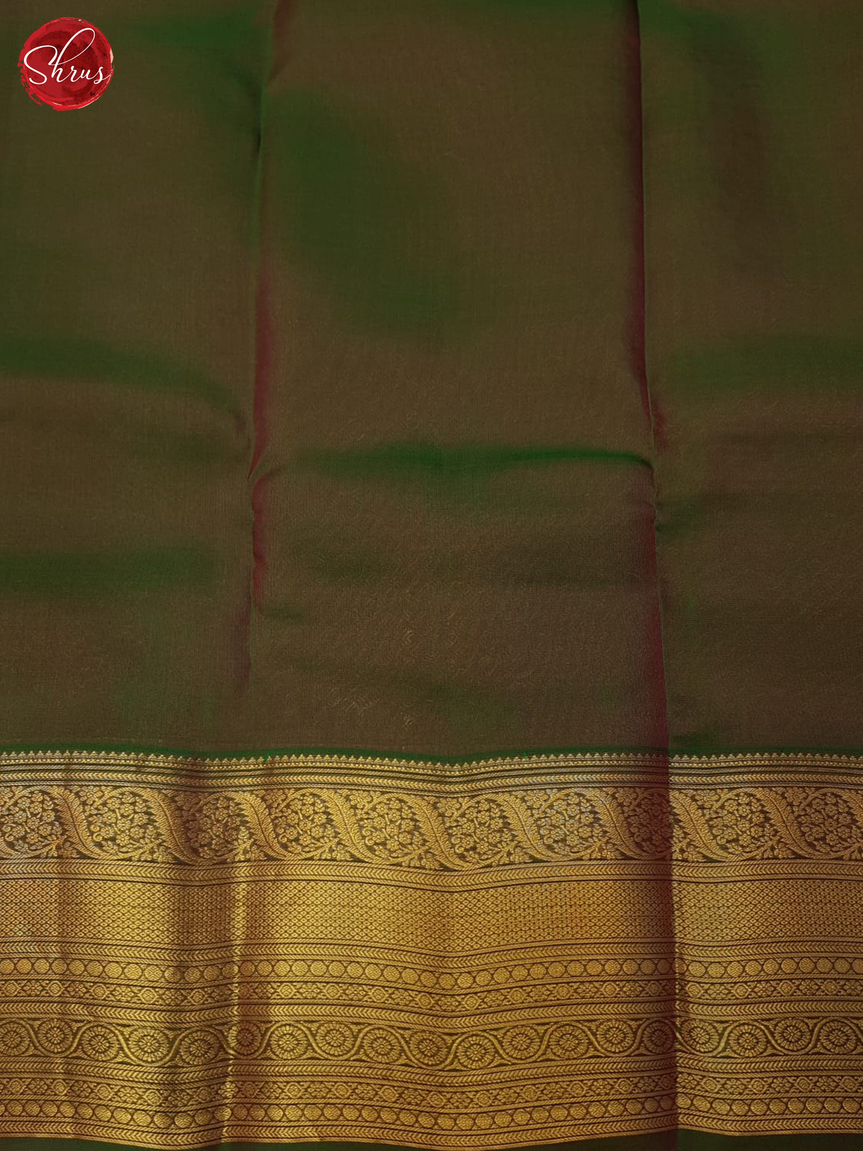 Purple And Green- Kanchipuram Half-pure Silk Saree - Shop on ShrusEternity.com