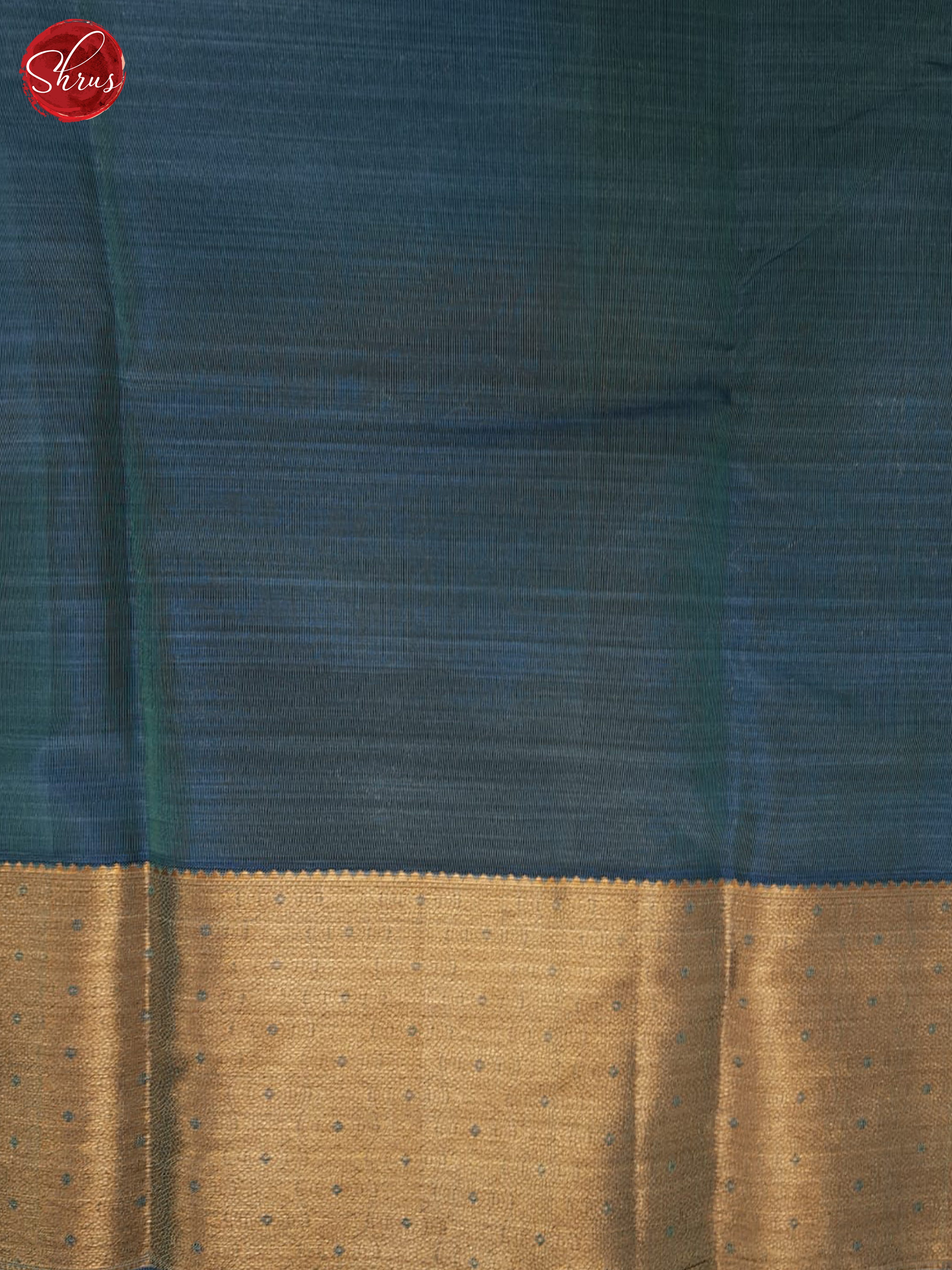 Green And Blue- Kanchipuram Half-pure Silk Saree - Shop on ShrusEternity.com