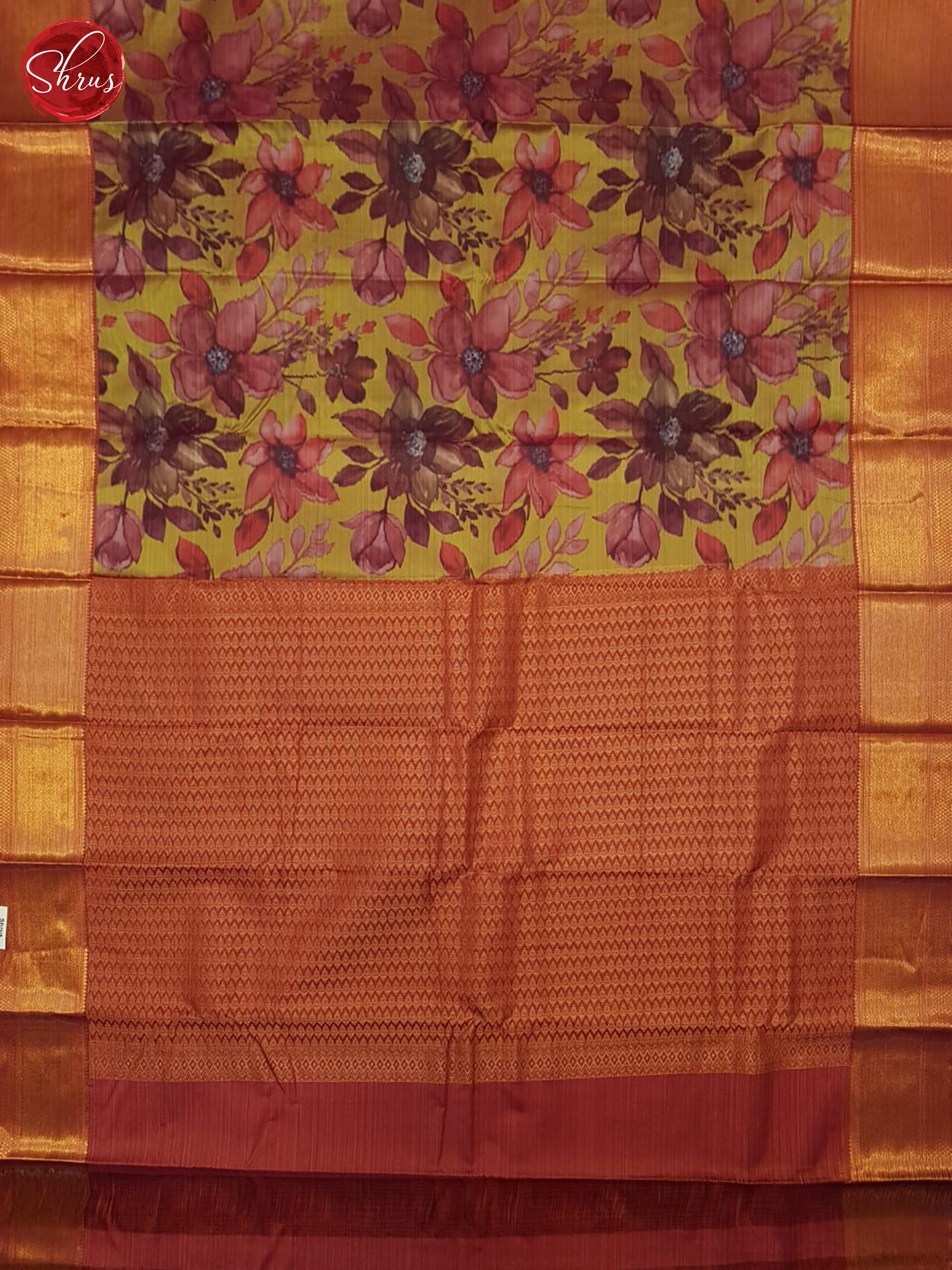 Green And Pink- Kanchipuram Half-pure Silk Saree - Shop on ShrusEternity.com