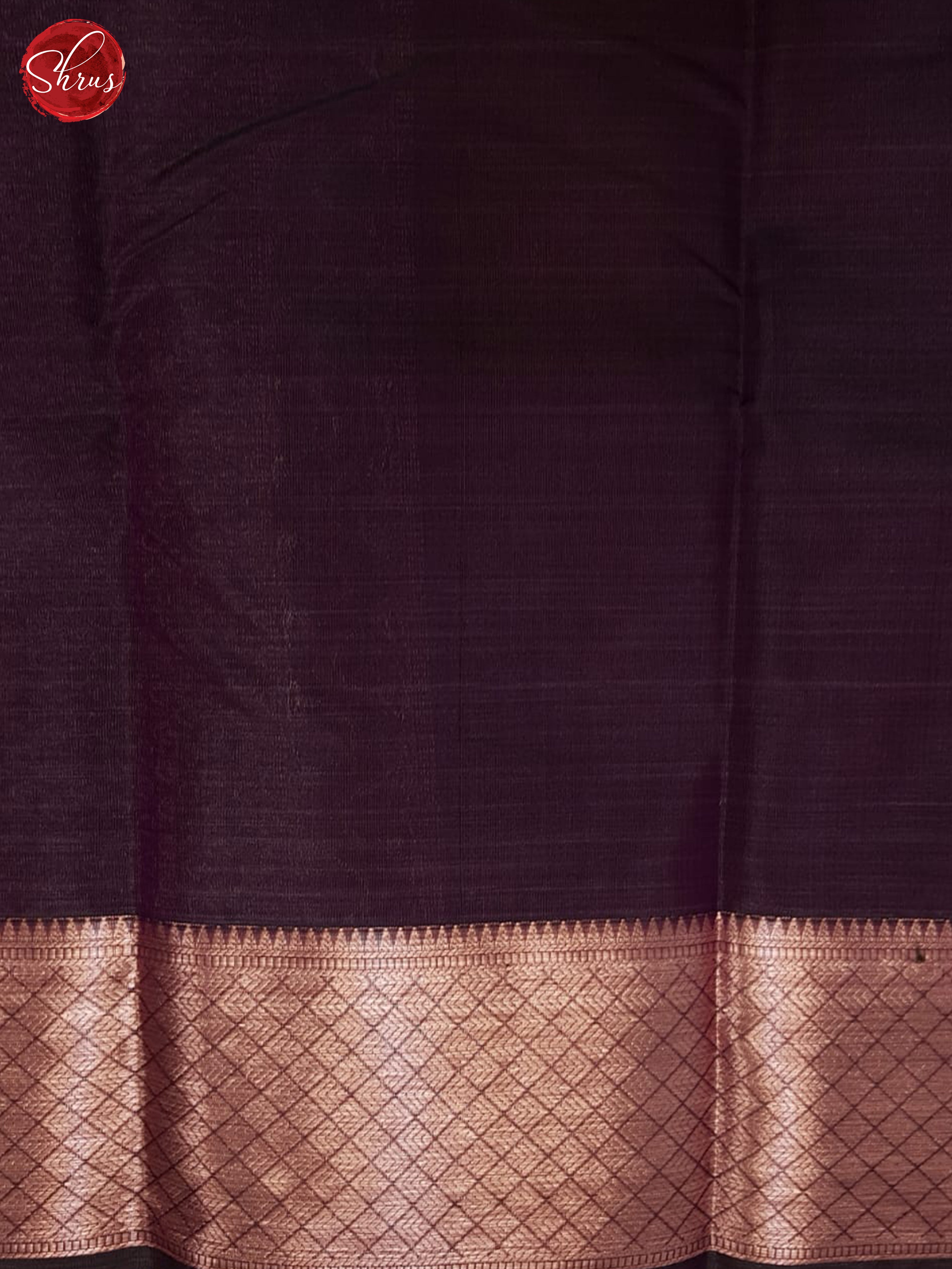 Deep Wine(Single Tone)- Kanchipuram Half- pure Silk Saree - Shop on ShrusEternity.com