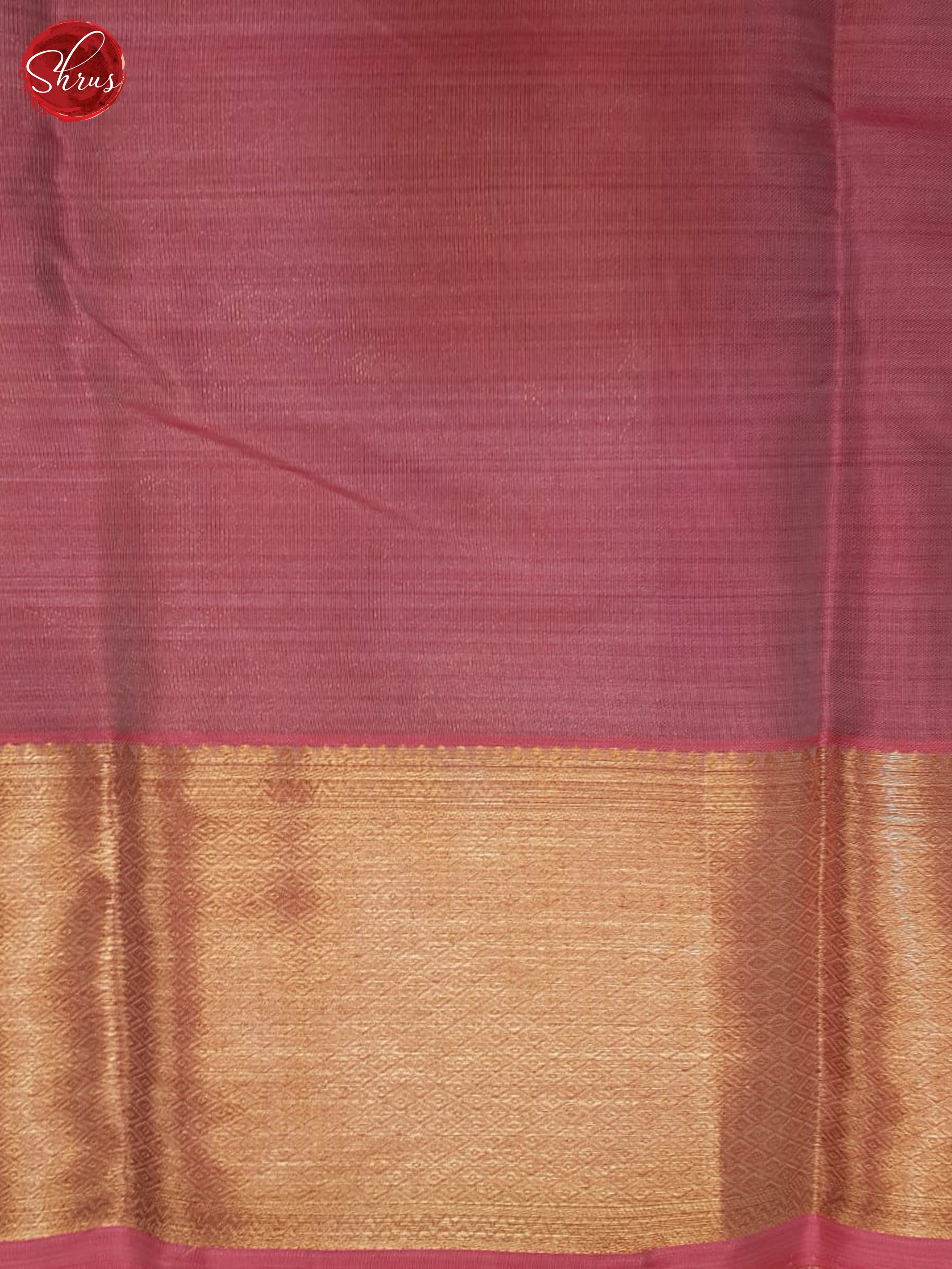 Blue And Pink- Kanchipuram Half-pure Silk Saree - Shop on ShrusEternity.com