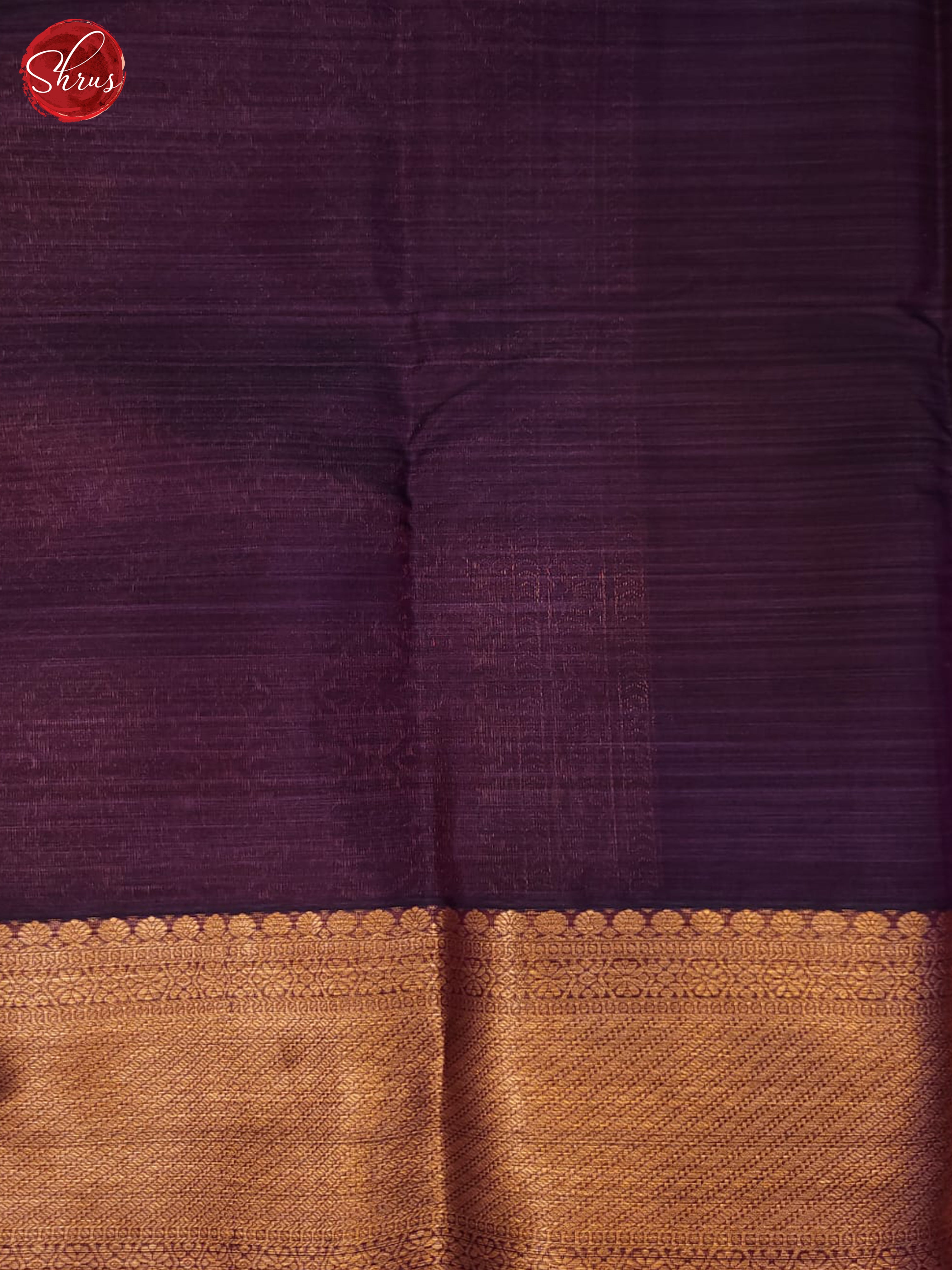 violet(Single Tone)- Kanchipuram half-Pure Silk saree - Shop on ShrusEternity.com