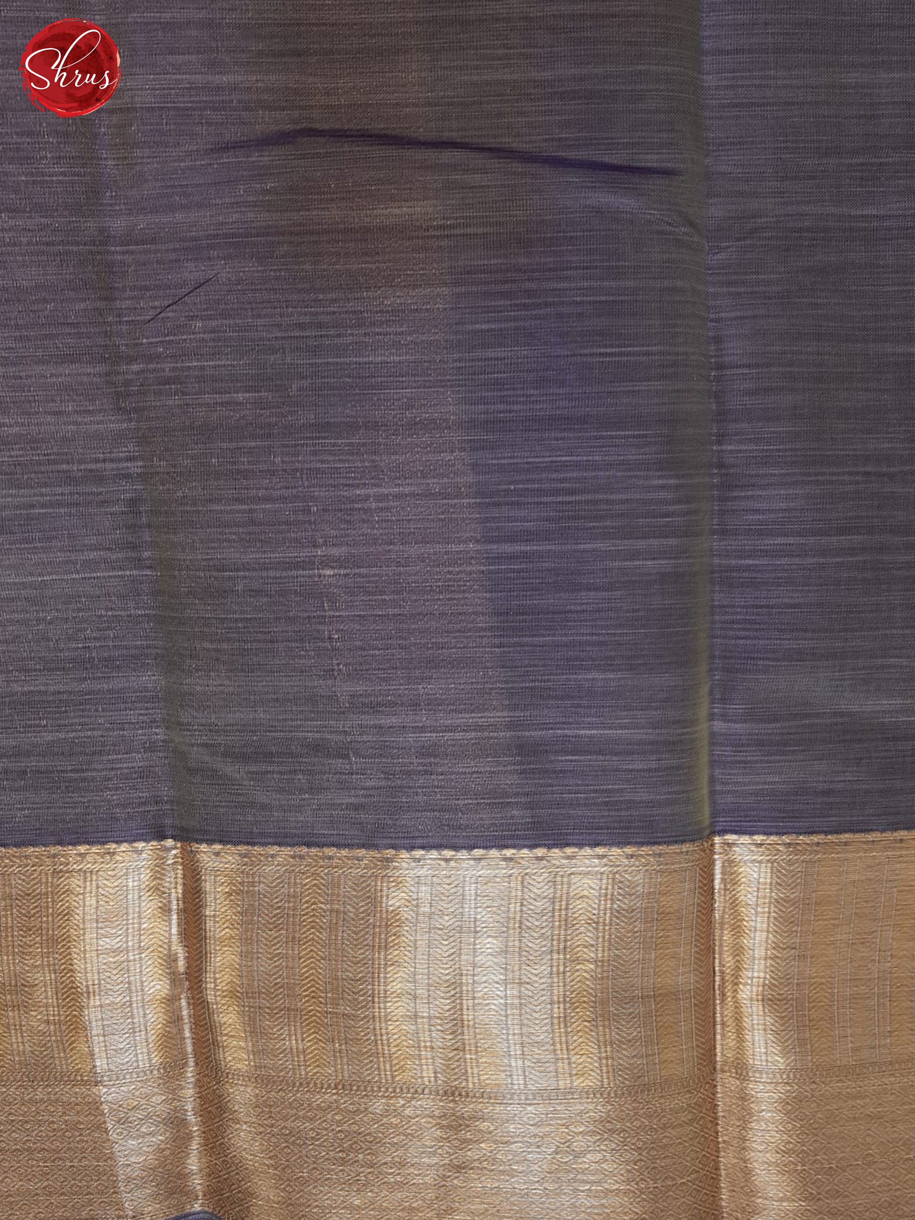 Light Yellow And Dusty Blue- Kanchipuram Half- Pure Silk Saree - Shop on ShrusEternity.com