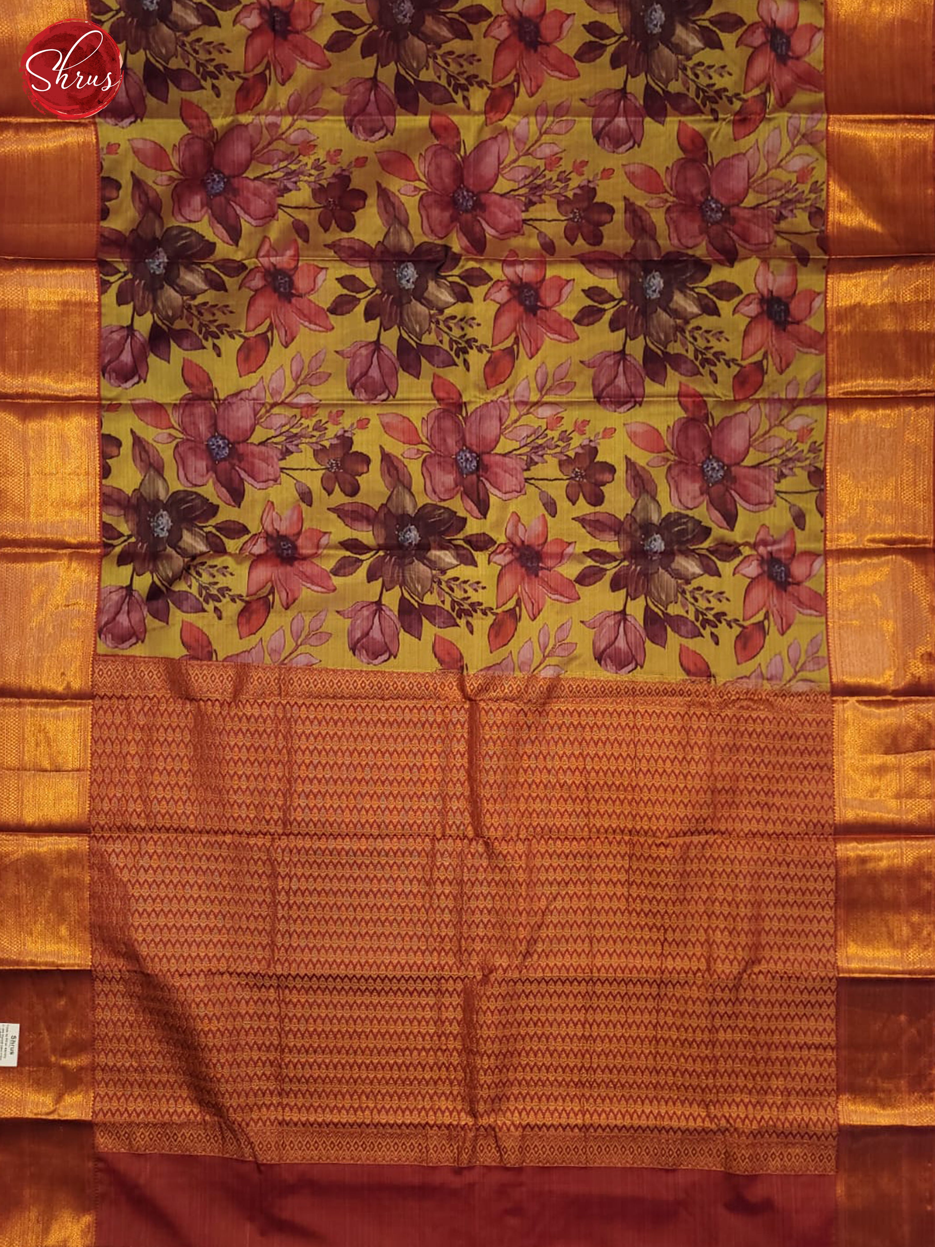 Green and Red- Kanchipuram half-pure Silk saree - Shop on ShrusEternity.com