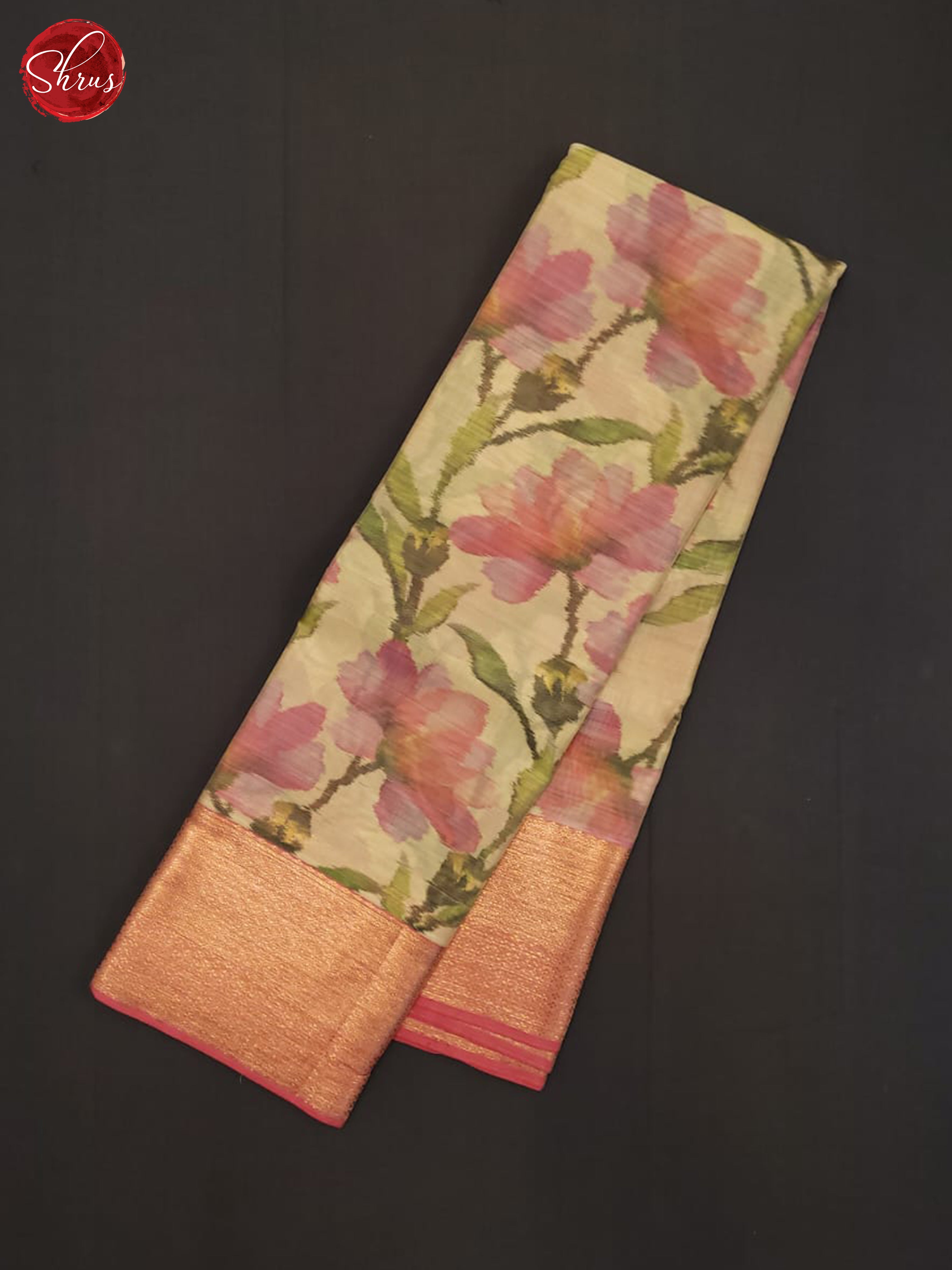 lite Green and peach- Kanchipuram half-pure silk saree - Shop on ShrusEternity.com