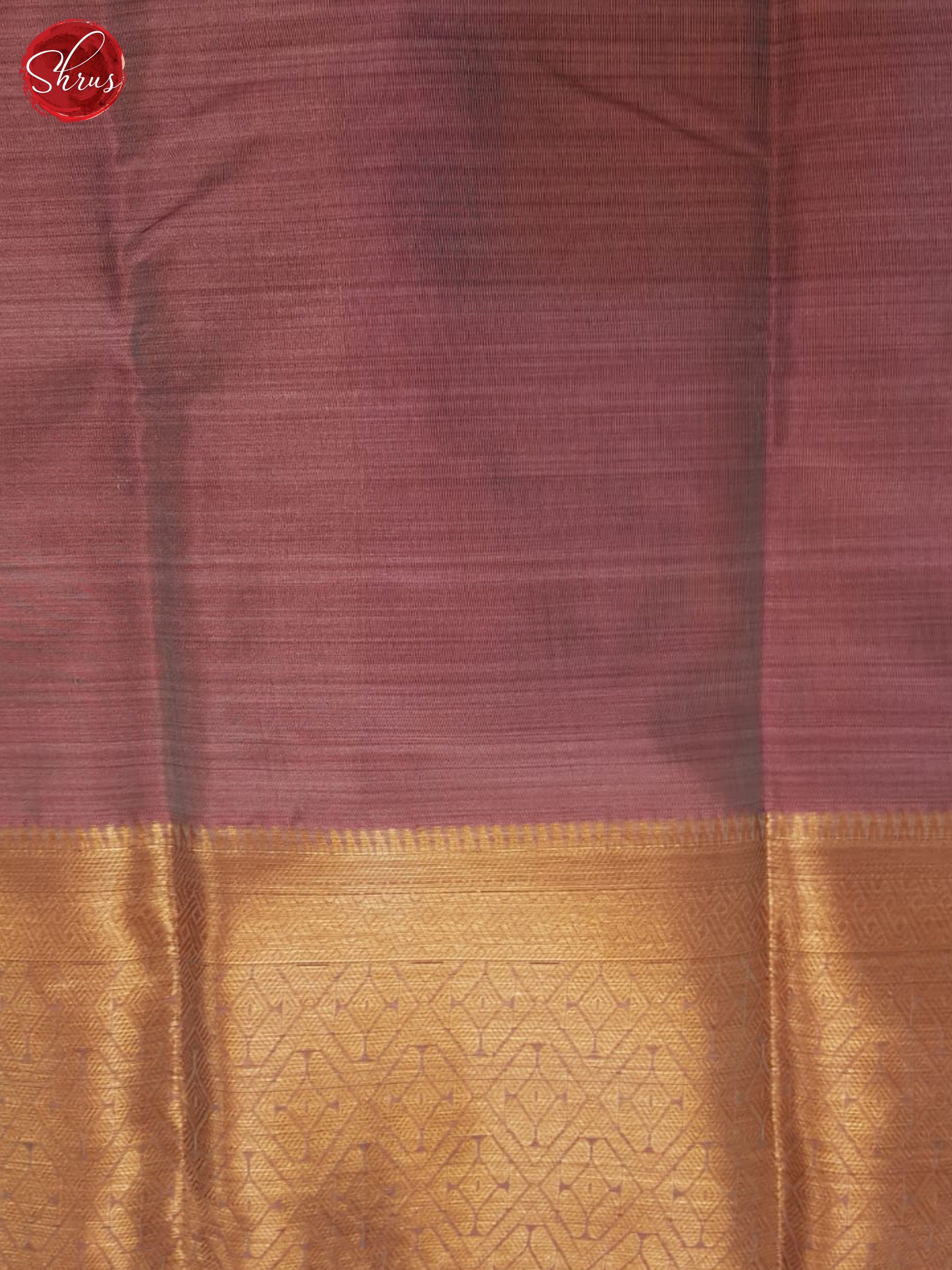 Green And Dusty Pink- Kanchipuram Half-pure Silk Saree - Shop on ShrusEternity.com