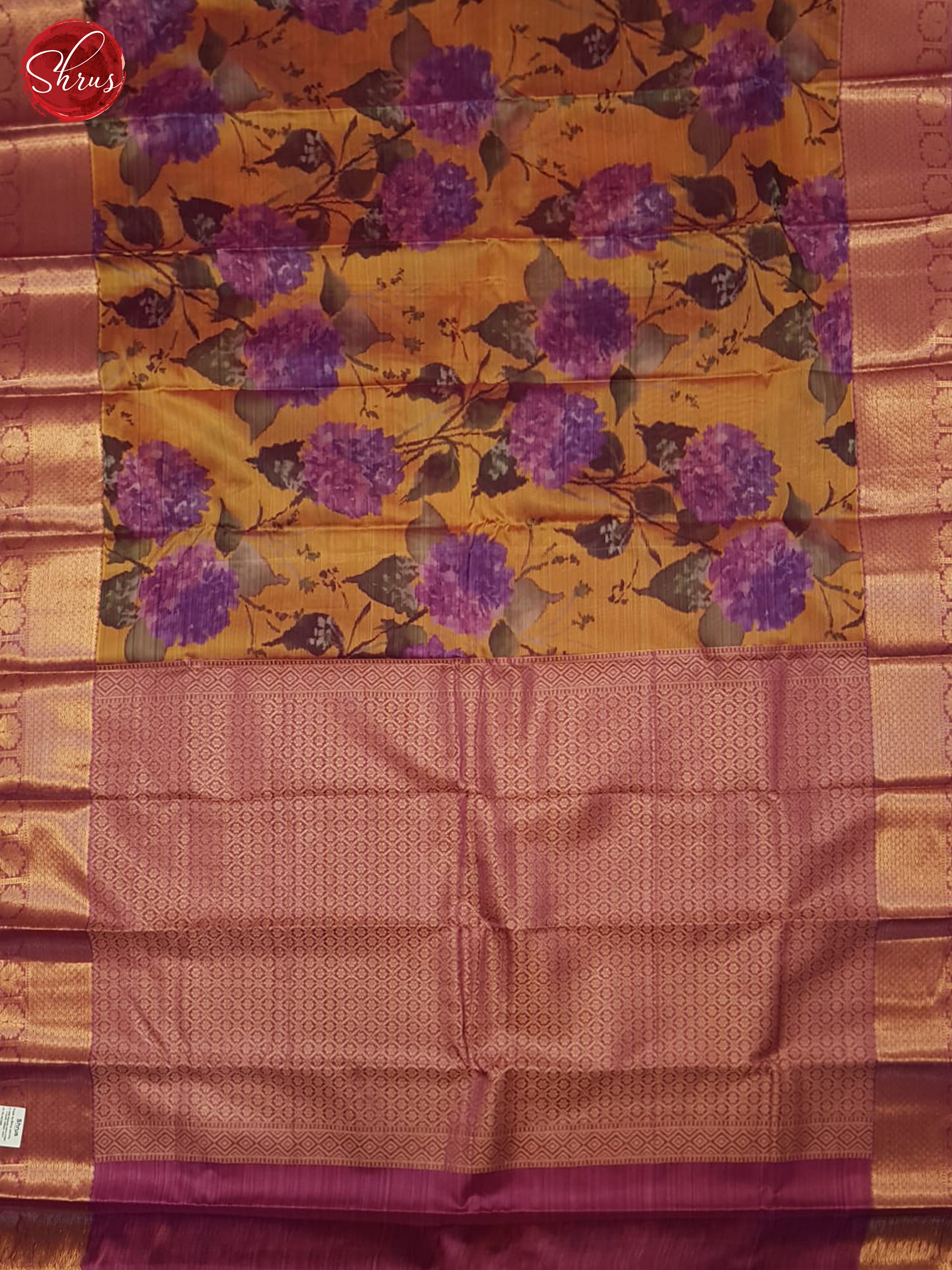 Brick And Pink- Kanchipuram half-pure Silk Saree - Shop on ShrusEternity.com