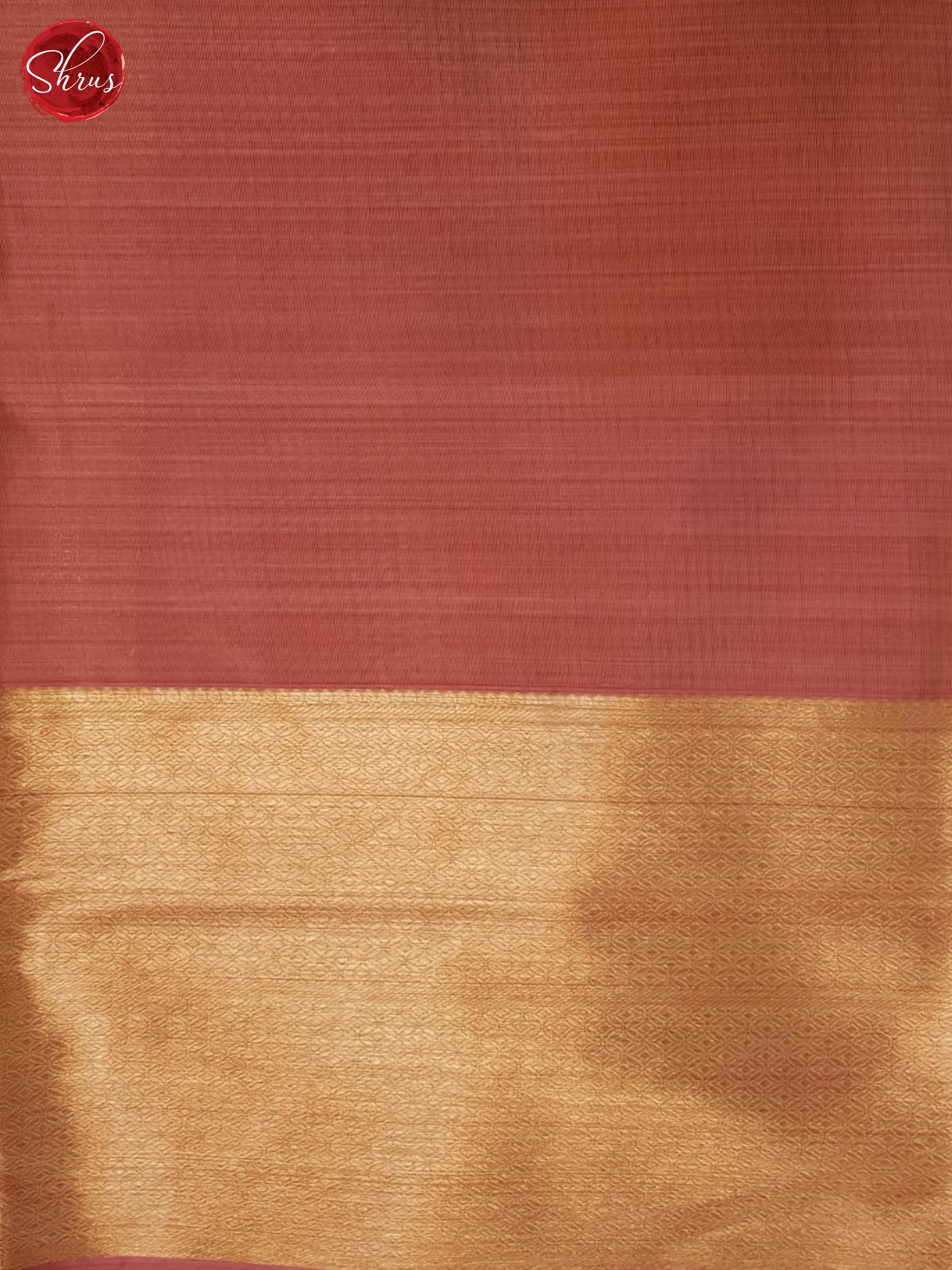 Bluish Grey And Dusty Pink- Kanchipuram Half-pure Silk saree - Shop on ShrusEternity.com