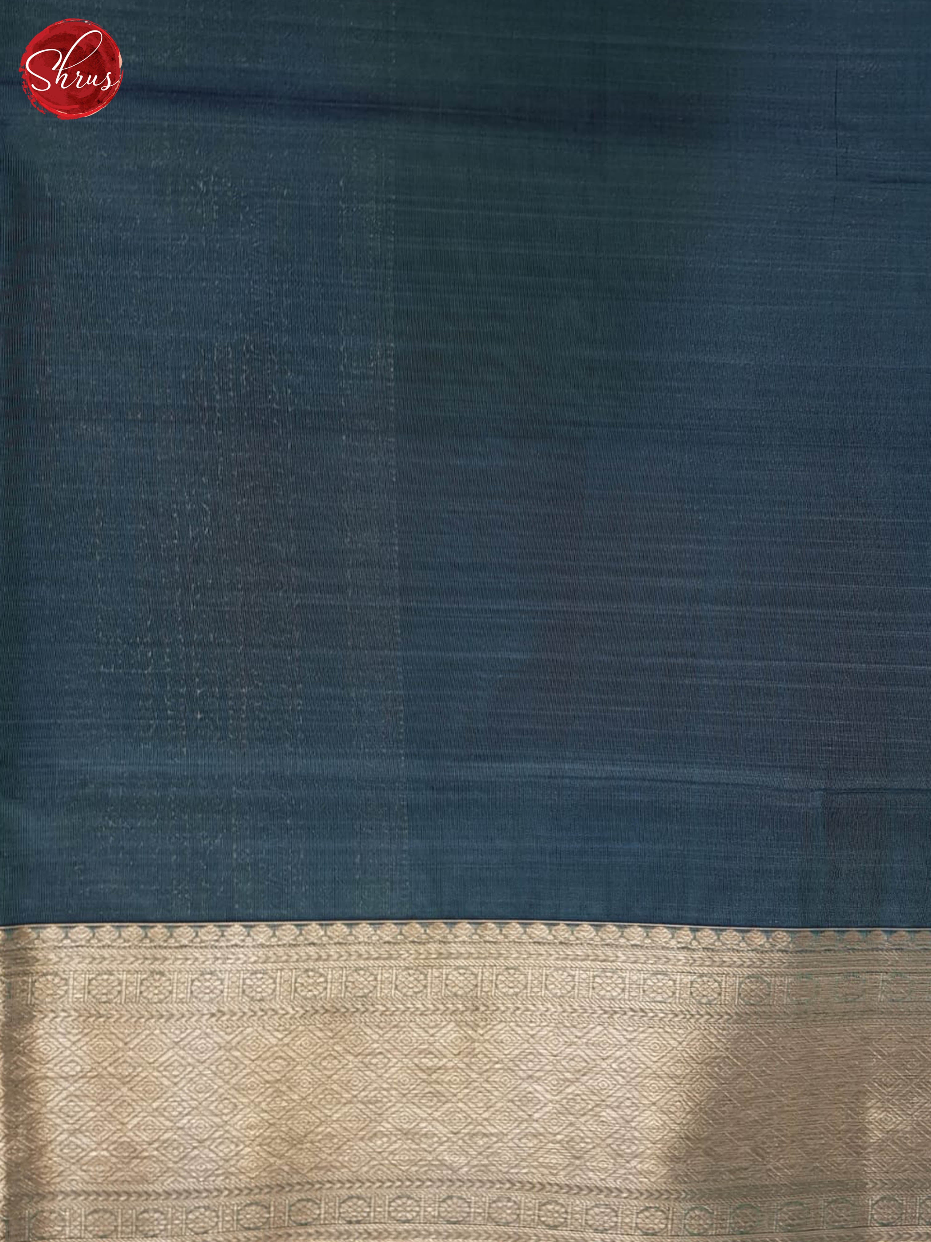 Brown And Blue- Kanchipuram Half-pure silk saree - Shop on ShrusEternity.com