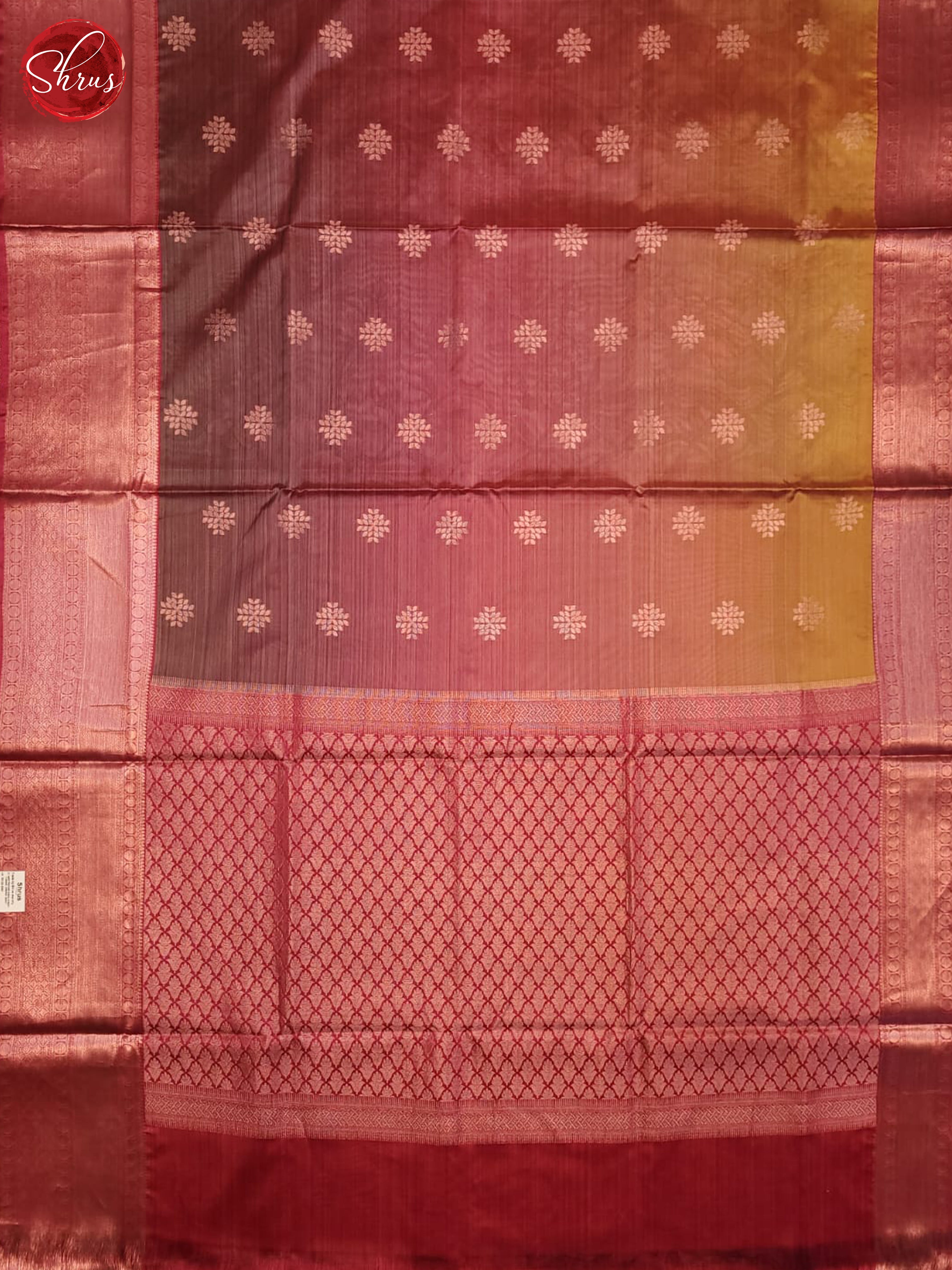 pink and Grey- Kanchipuram half-pure Silk Saree - Shop on ShrusEternity.com