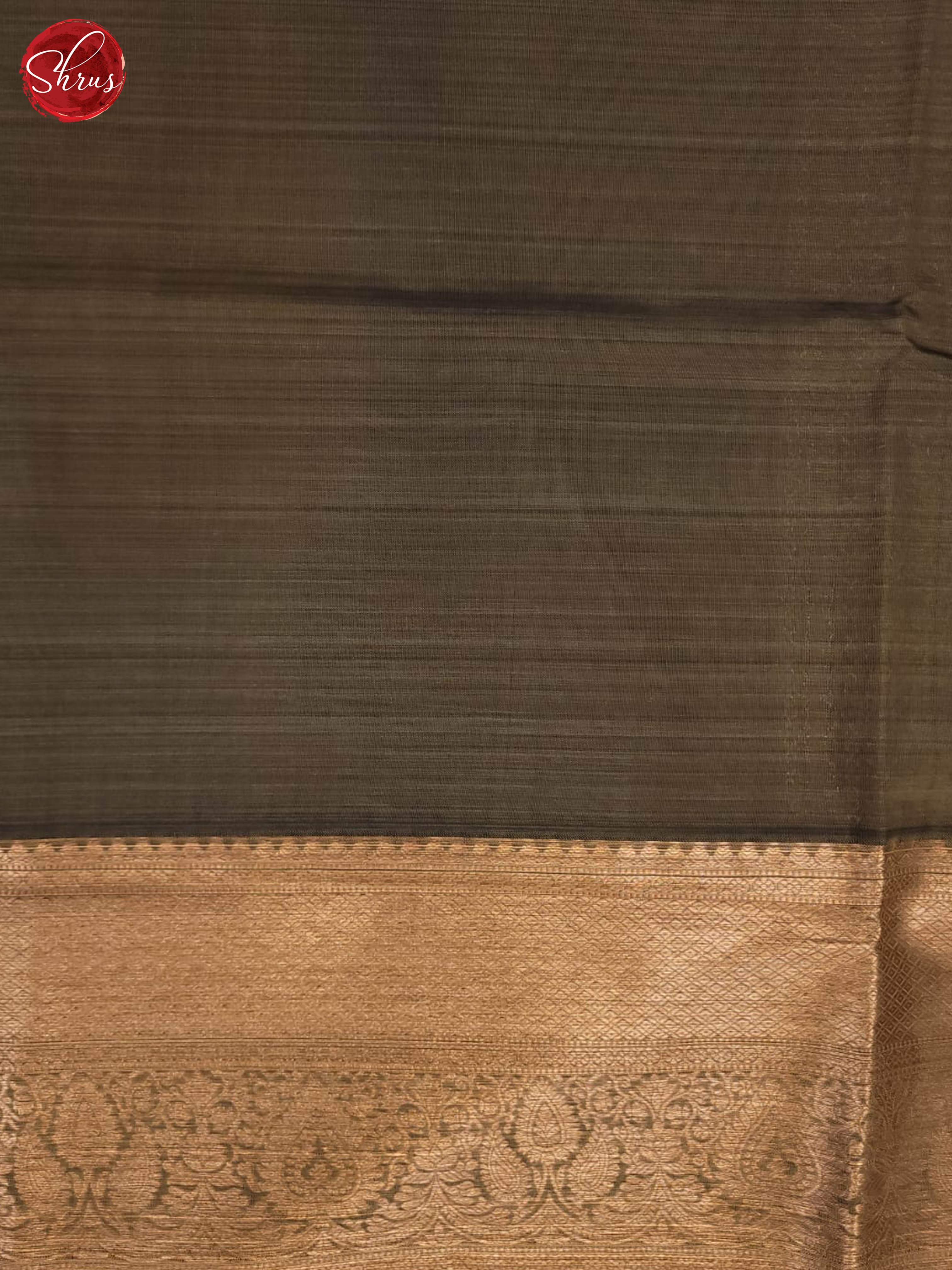 Green and Grey- Kanchipuram Half-pure Silk Saree - Shop on ShrusEternity.com