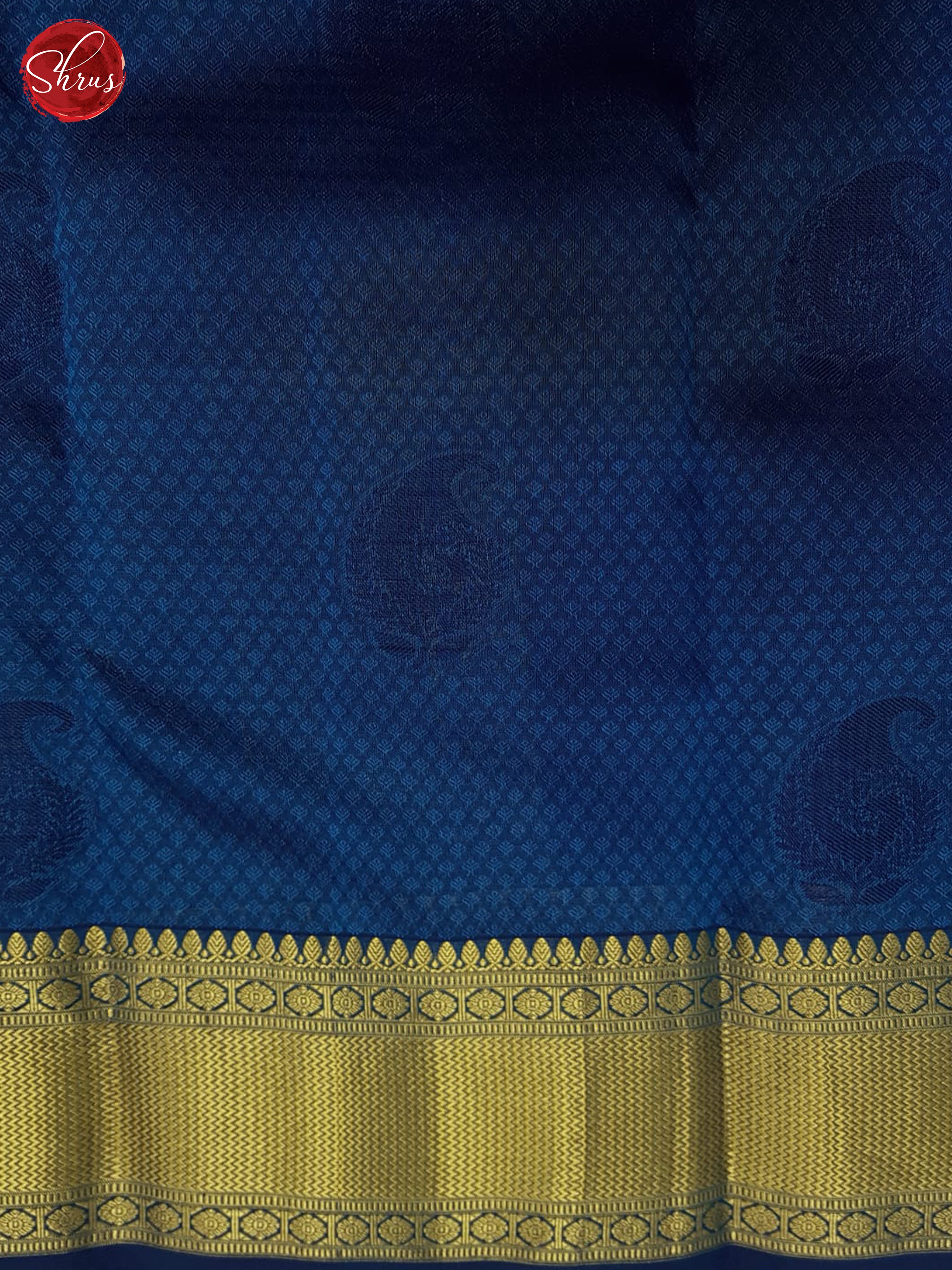 Green And Blue- Kanchipuram Half-pure Silk saree - Shop on ShrusEternity.com