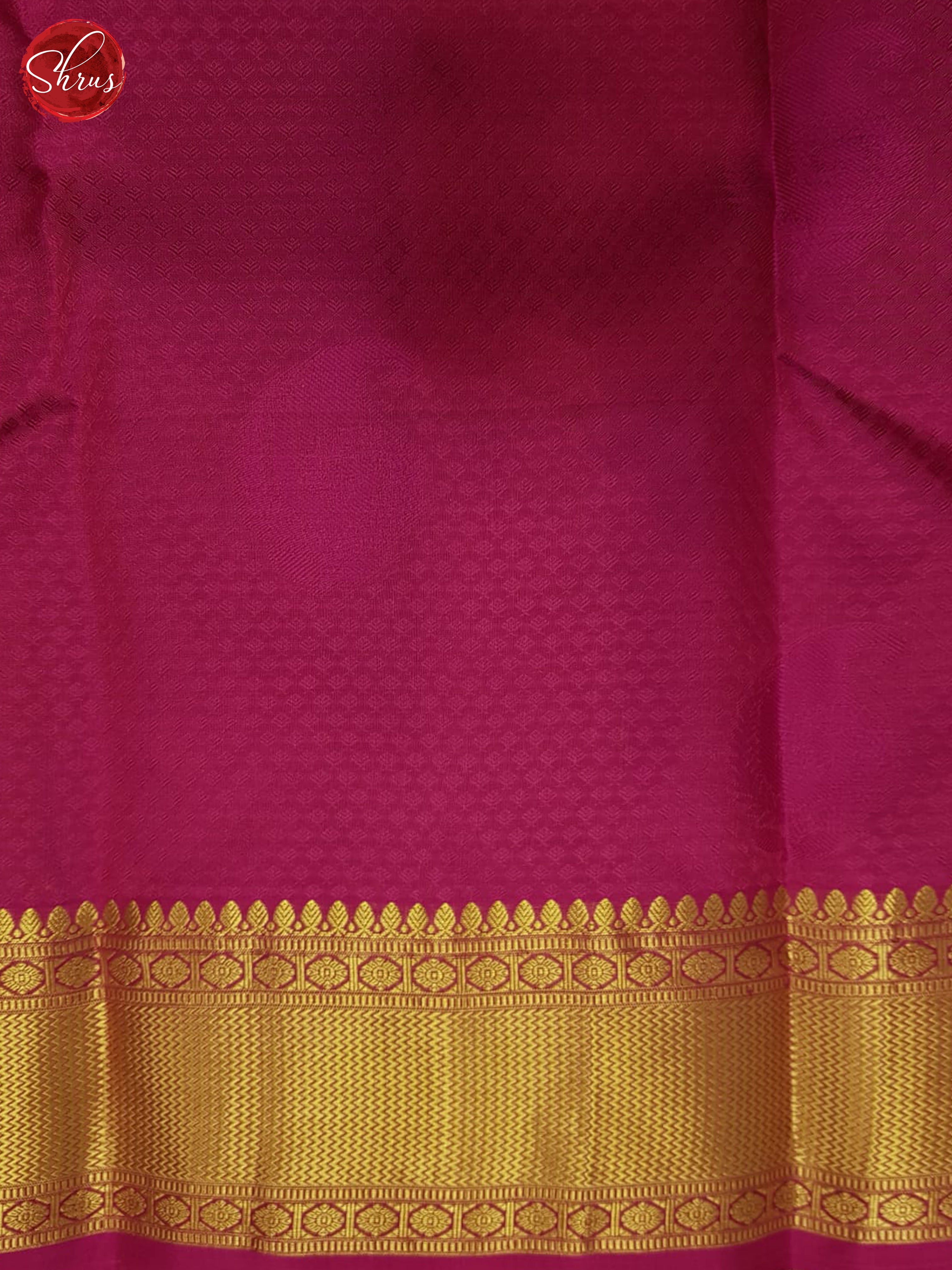 Orange And Pink- Kanchipuram half-pure Silk Saree - Shop on ShrusEternity.com