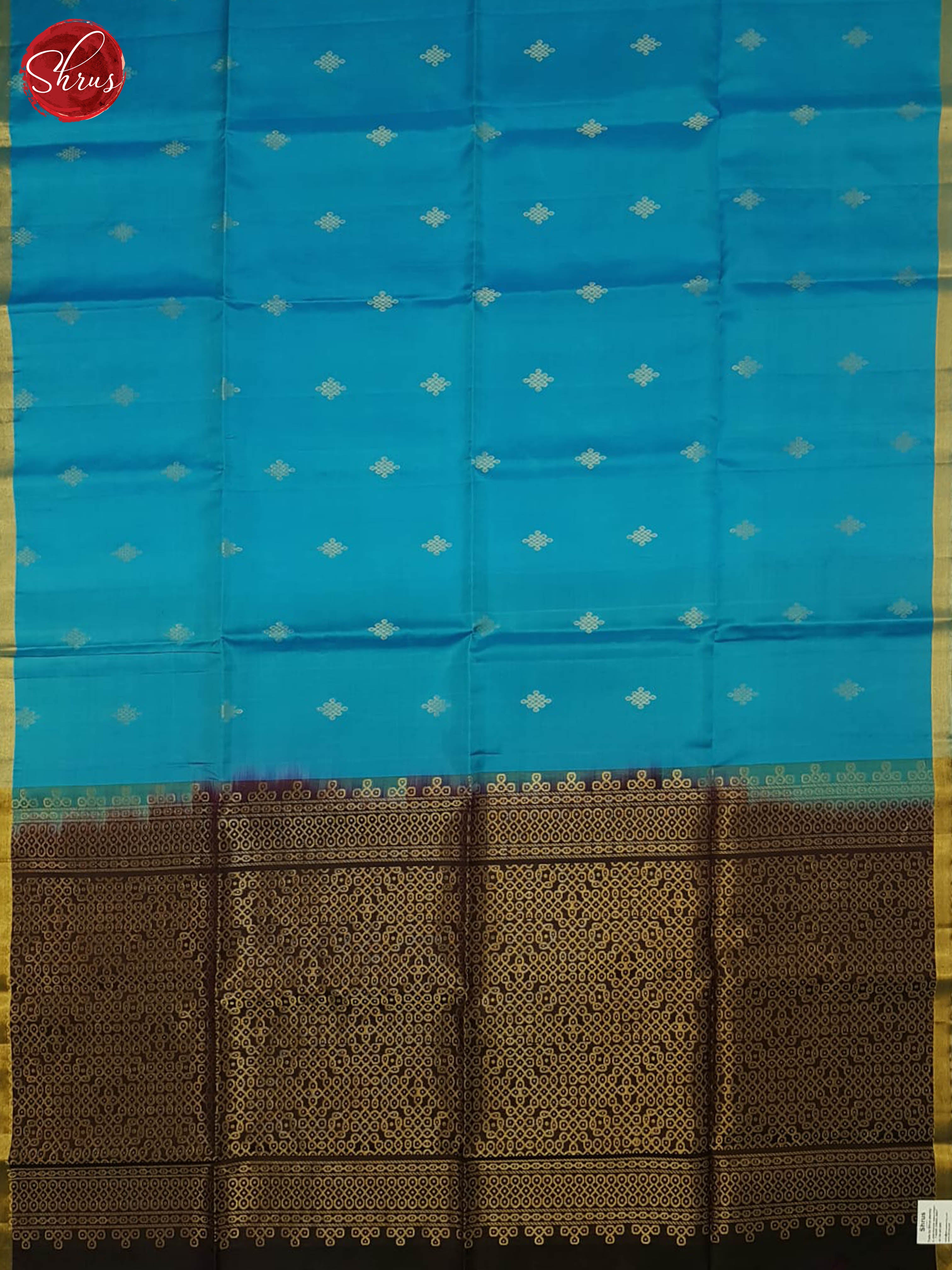 Blue And Wine- Soft Silk Saree - Shop on ShrusEternity.com