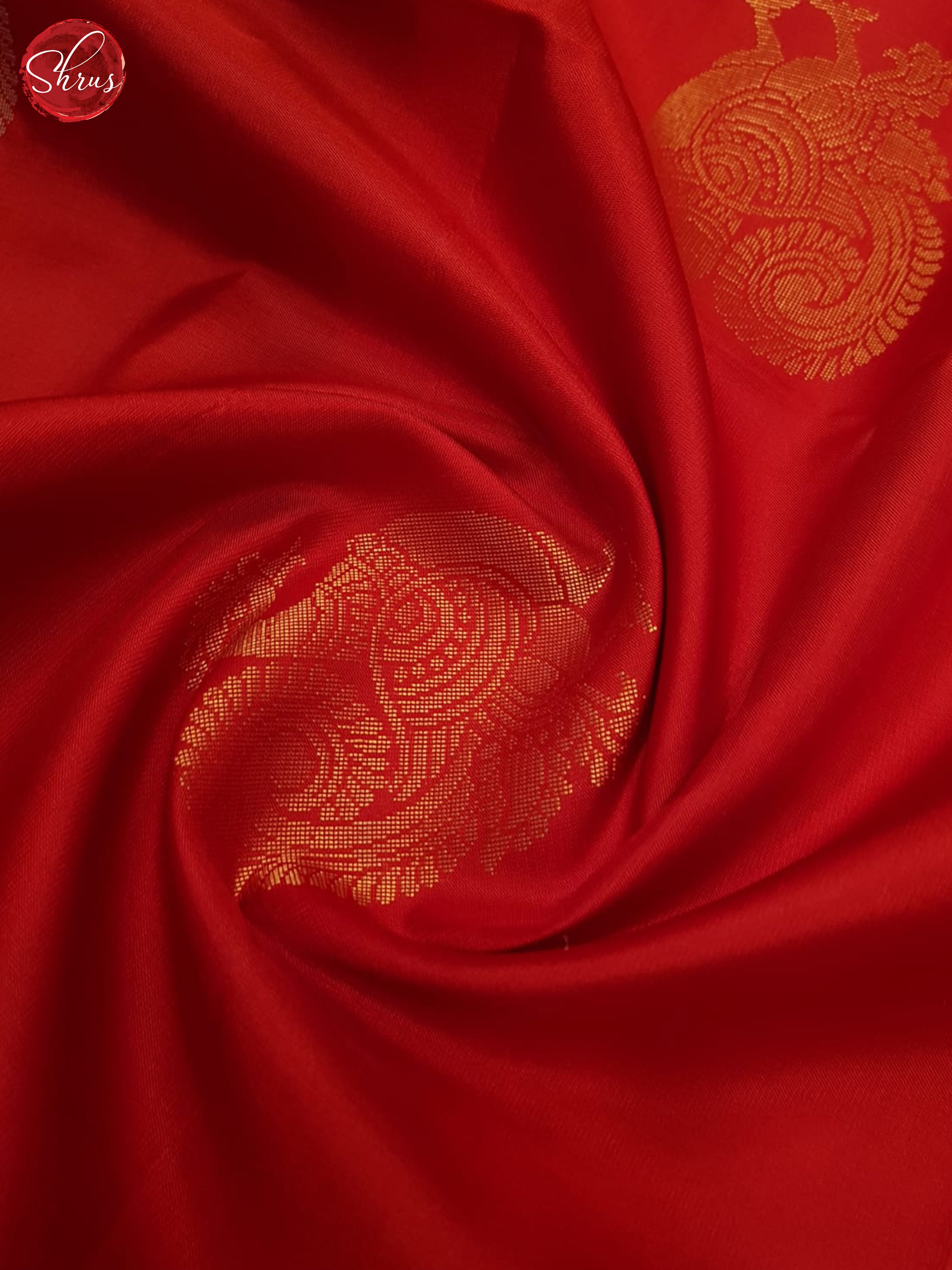 Red & Blue- Soft Silk Saree - Shop on ShrusEternity.com