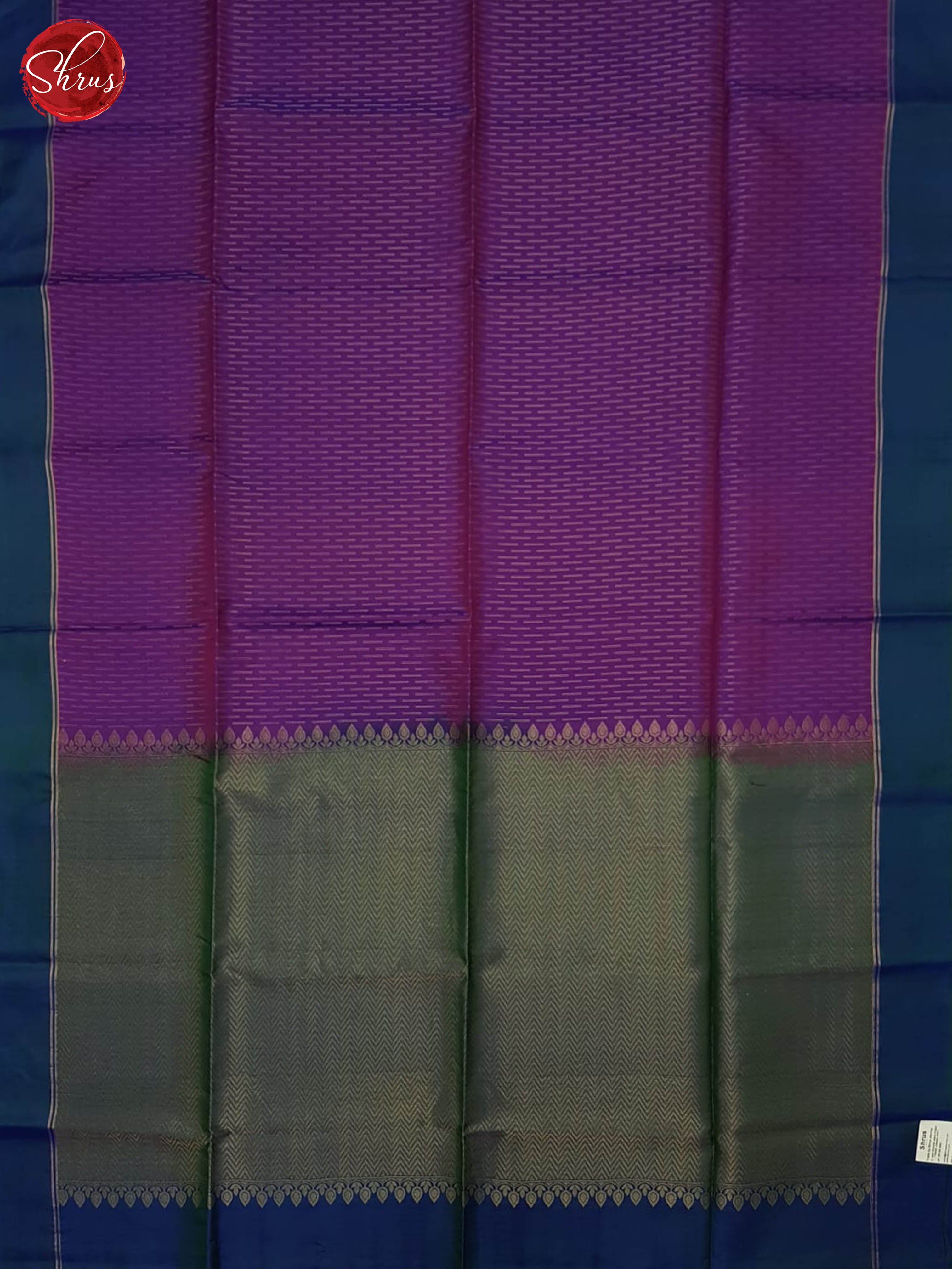 Purple And Blue- Soft Silk Saree - Shop on ShrusEternity.com