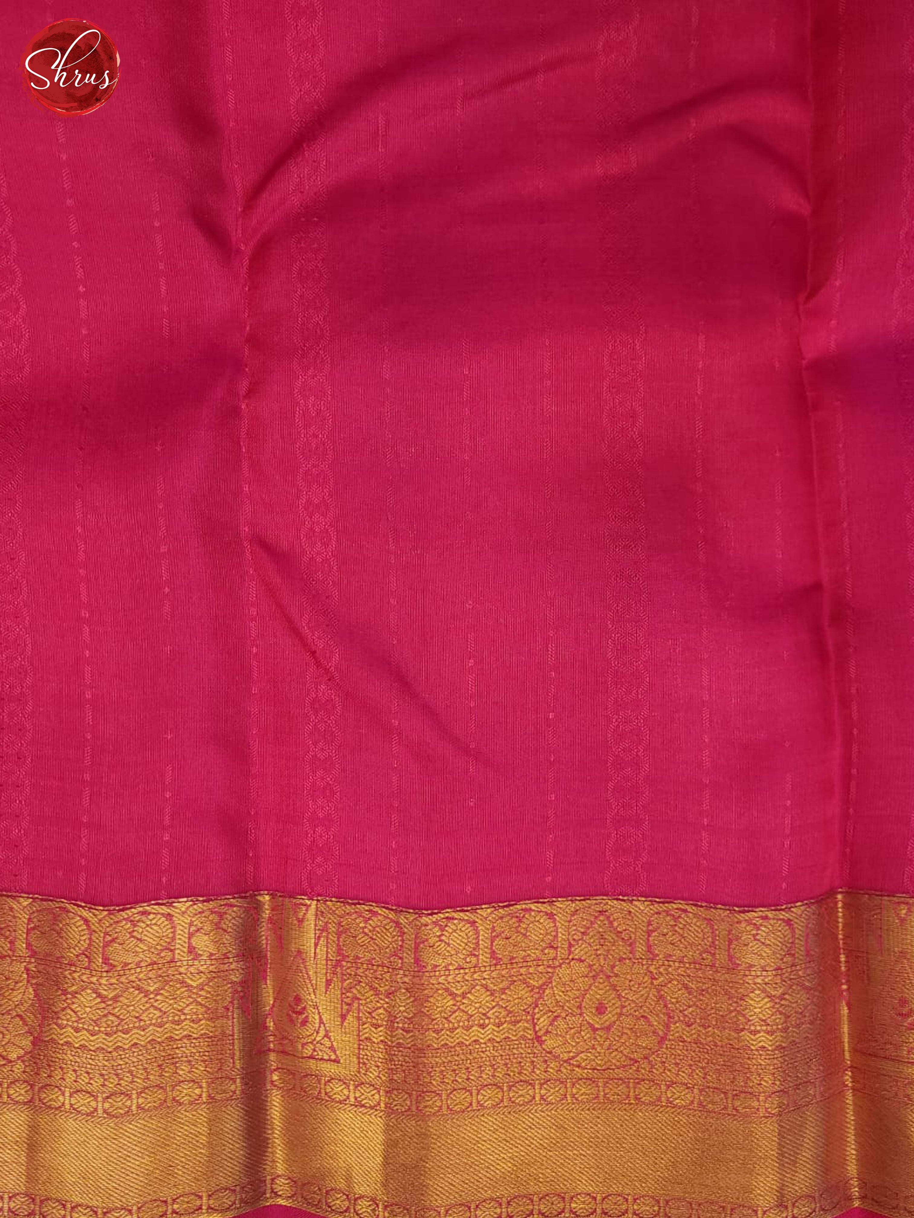 orange and pink- Kanchipuram Half-pure Silk Saree - Shop on ShrusEternity.com