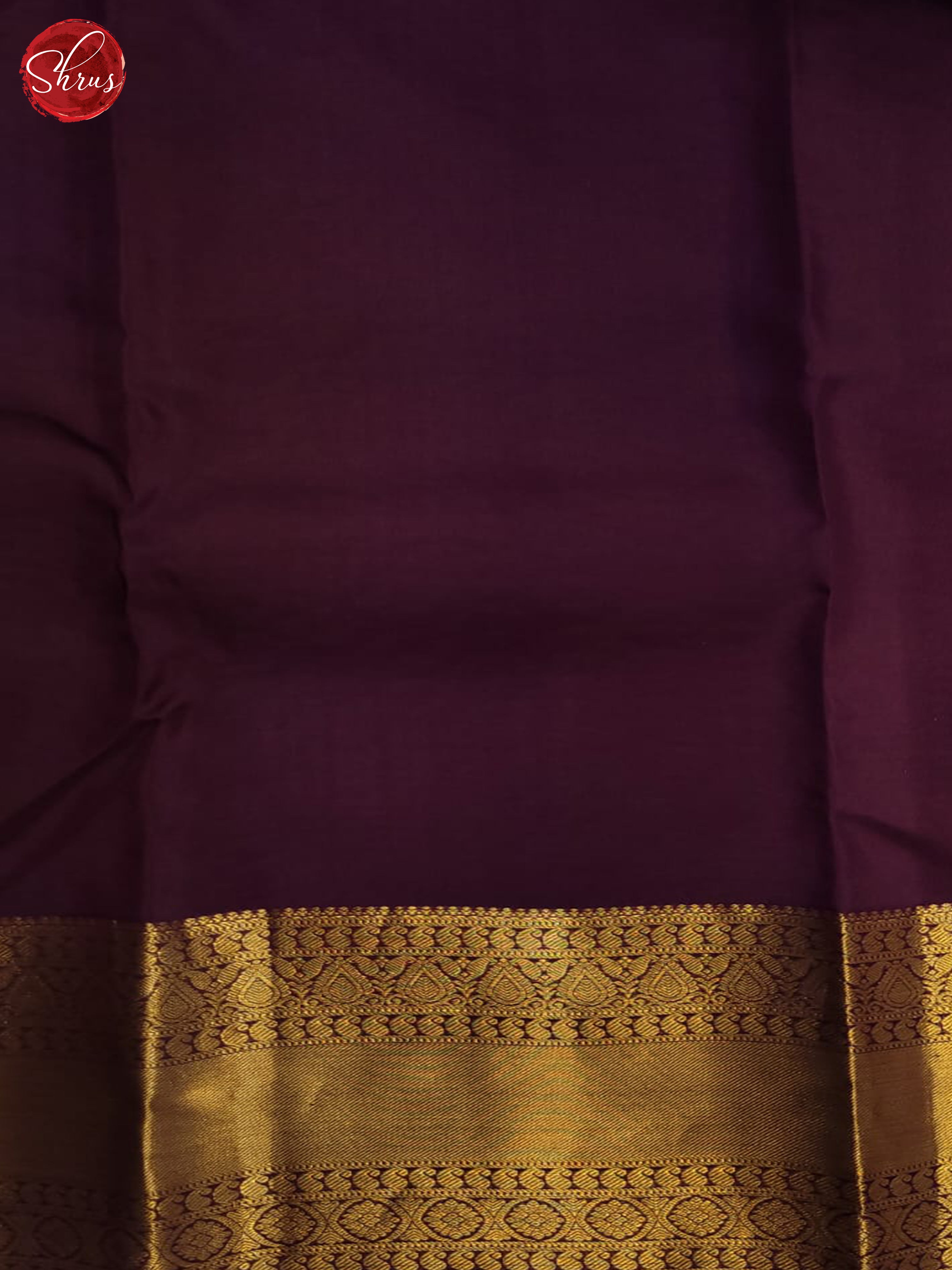 lavender and wine- Kanchipuram half-pure Silk Saree - Shop on ShrusEternity.com