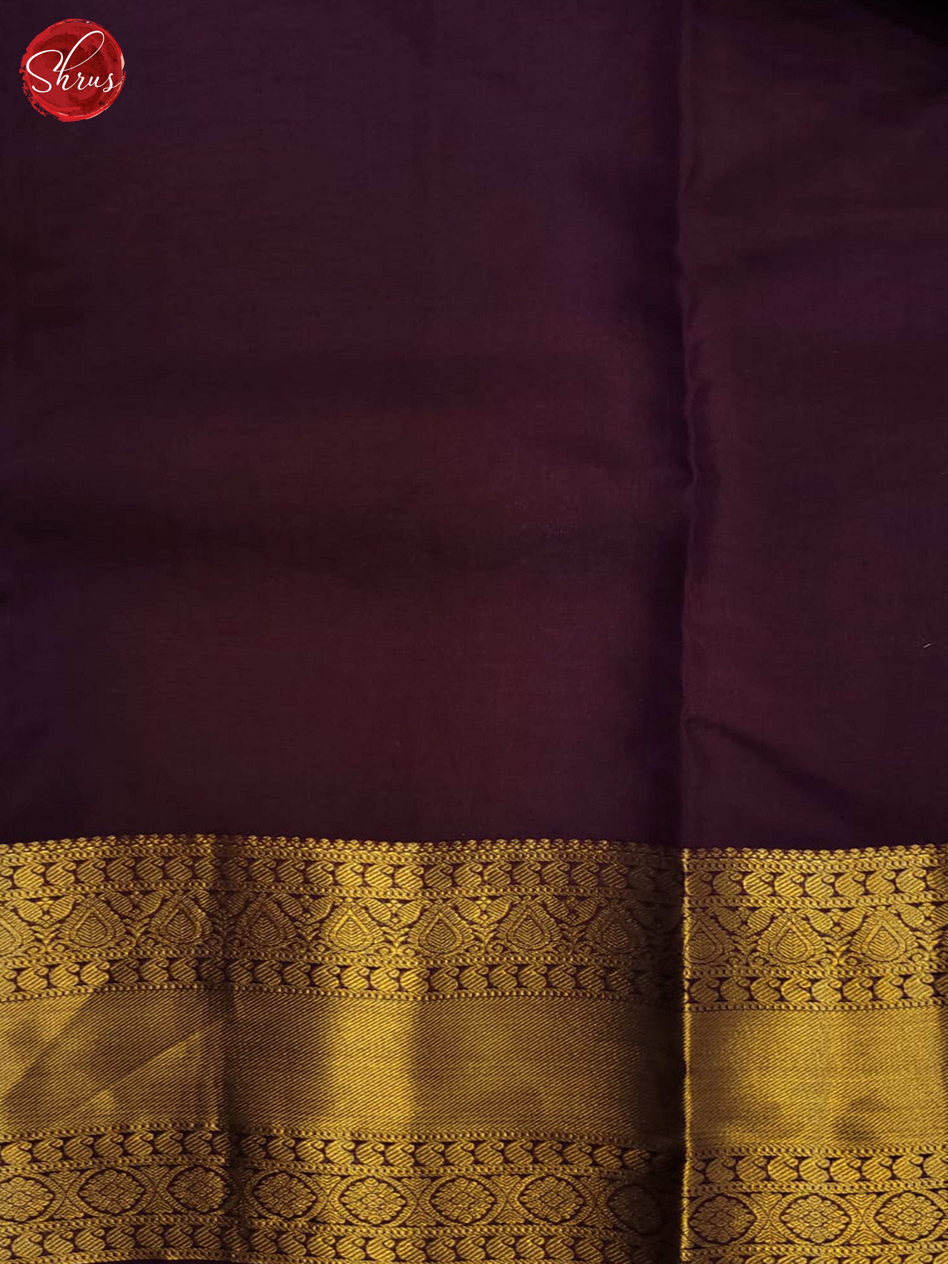 mehandhi Green and wine- Kanchipuram Half- pure Silk Saree - Shop on ShrusEternity.com