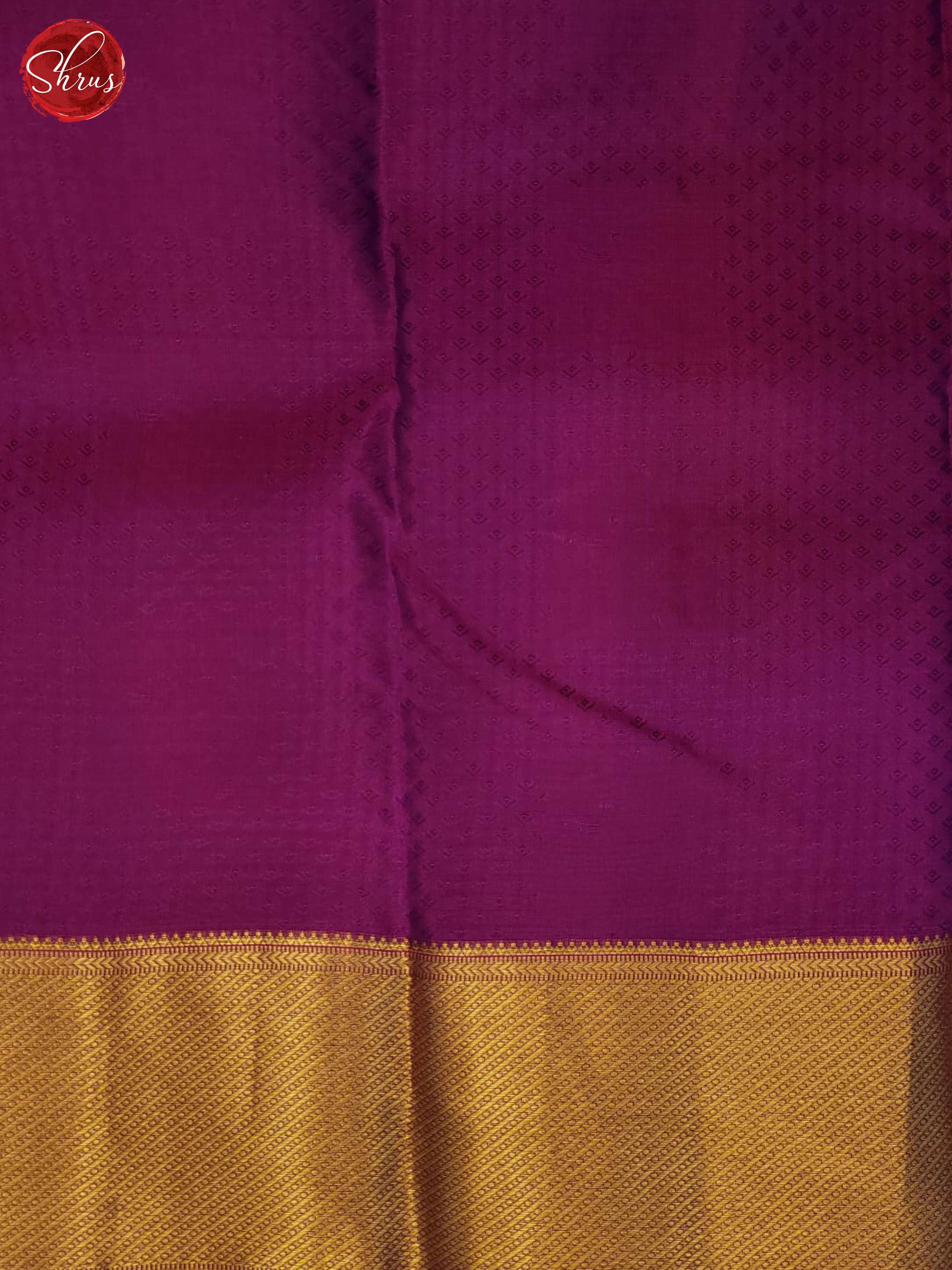 wine and majenta pink- Kanchipuram half-pure Silk Saree - Shop on ShrusEternity.com