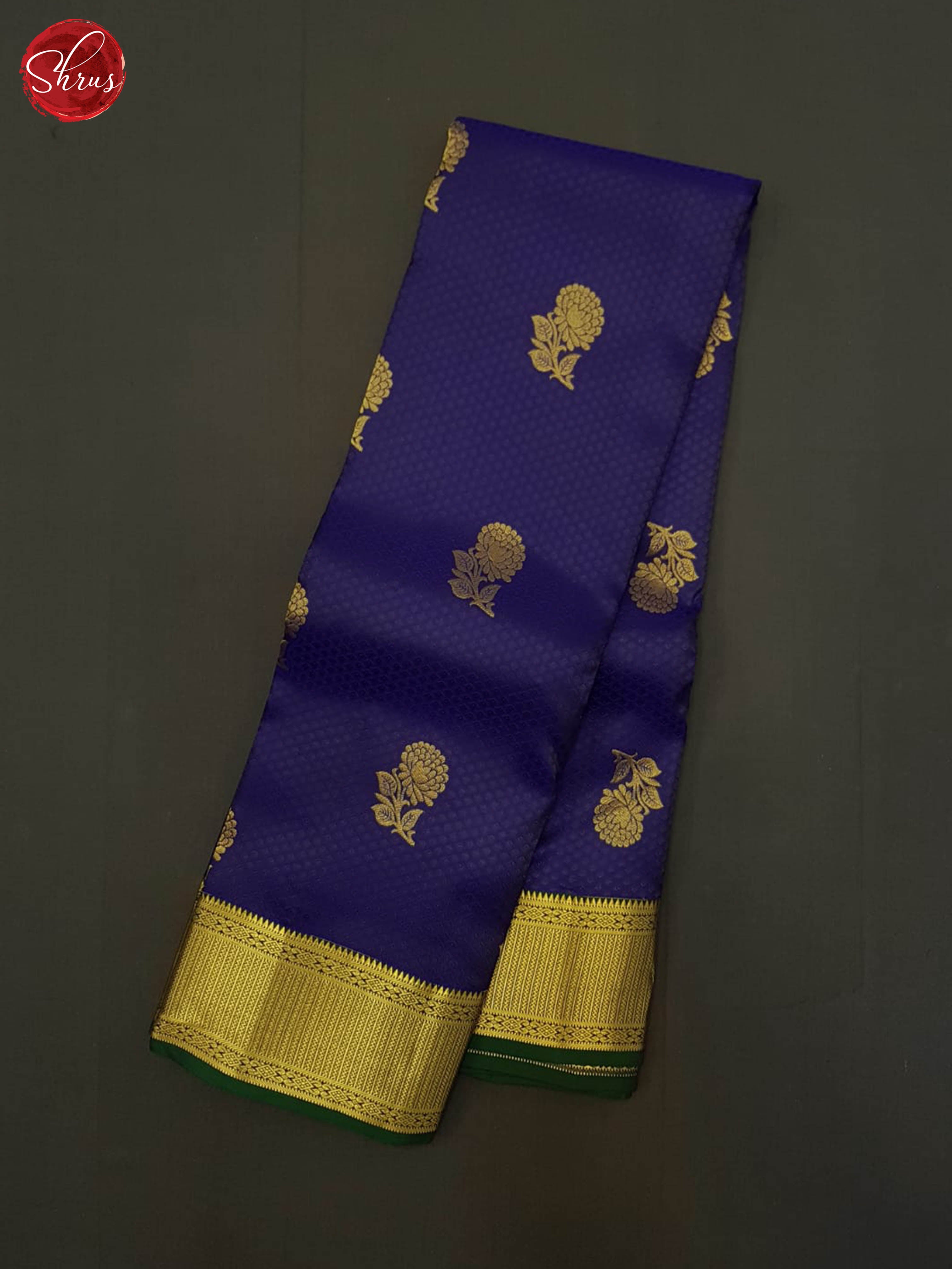 Blue And Green - Kanchipuram-halfpure - Shop on ShrusEternity.com