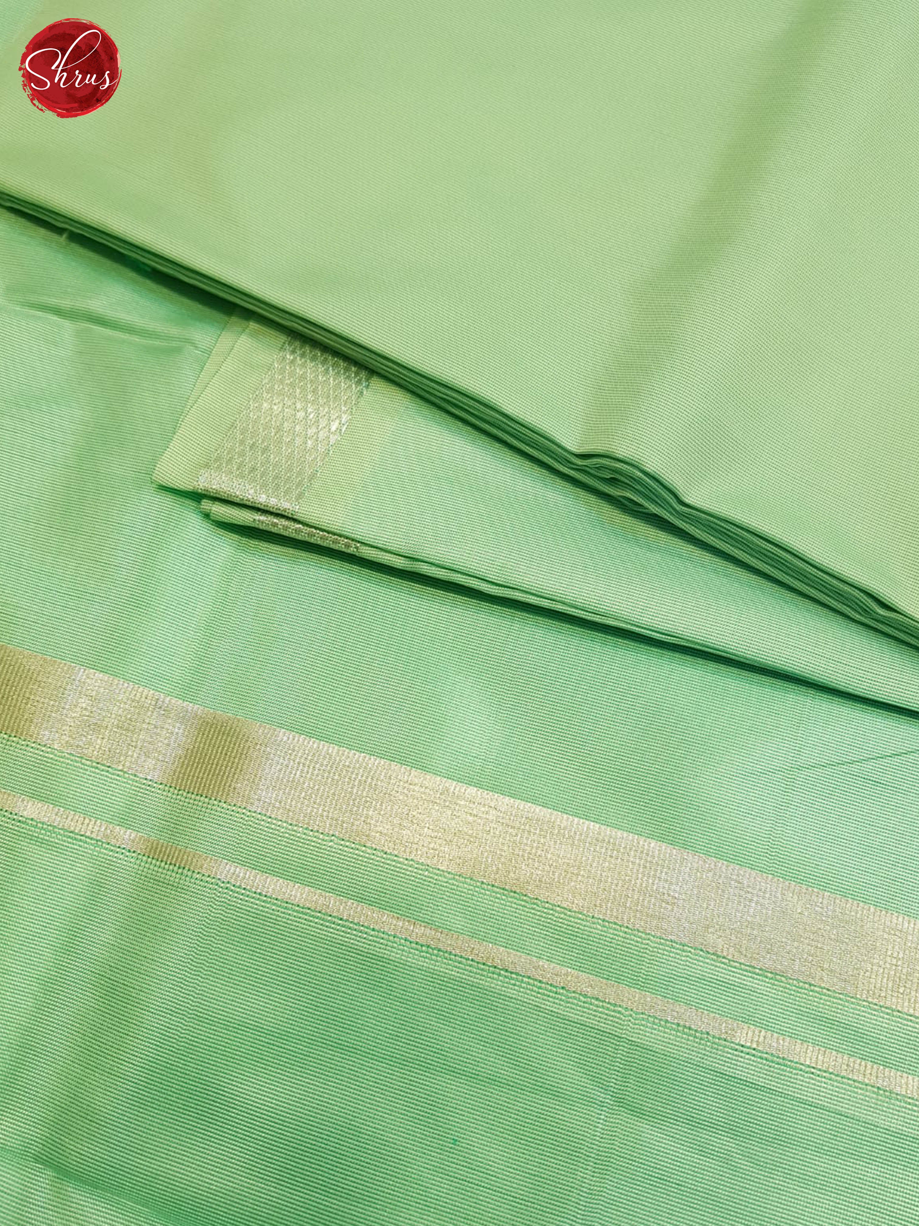 Pastel Green- Semi Tissue Men's  Dhoti(8*4)(8 Mozham) - Shop on ShrusEternity.com