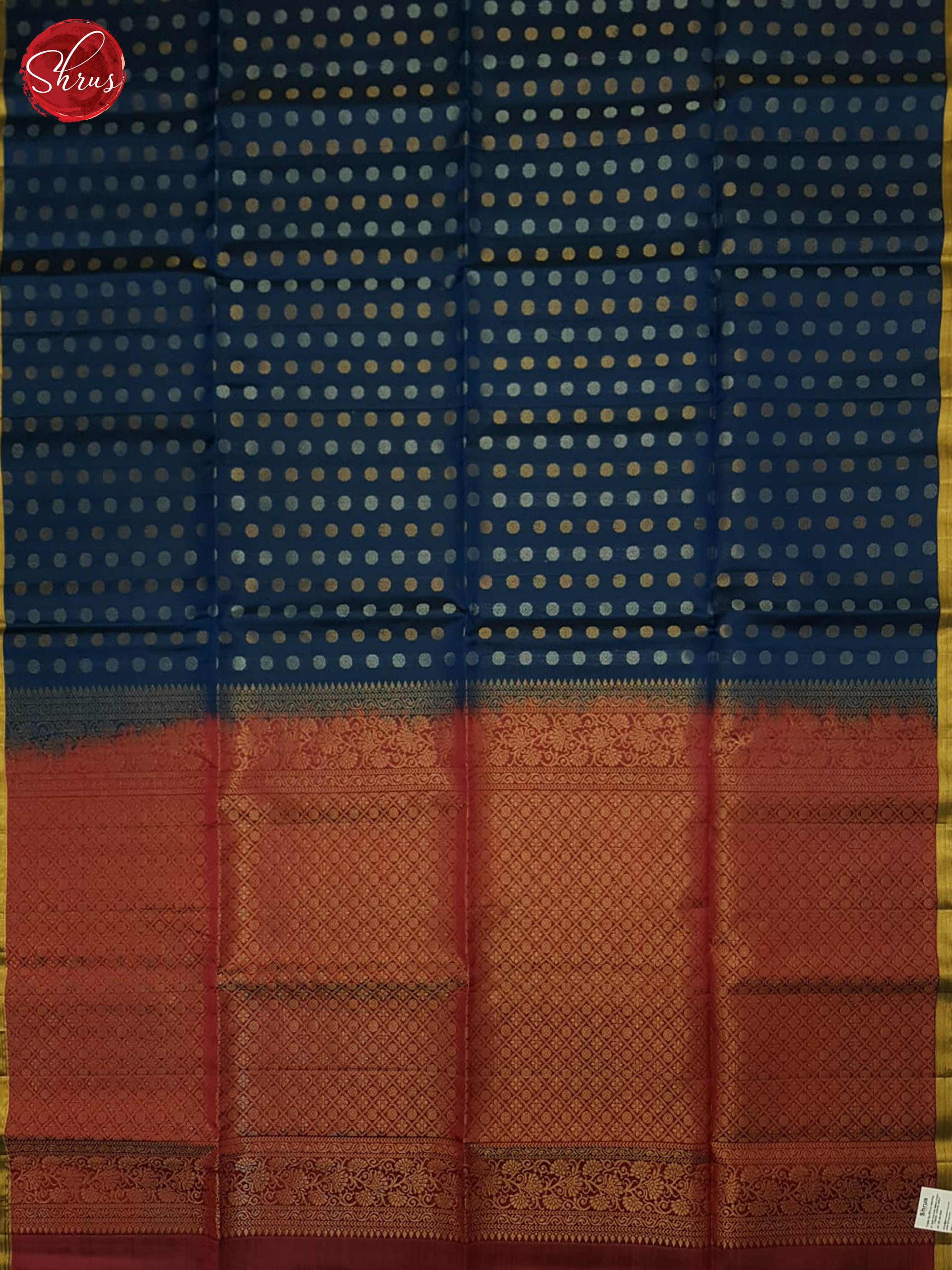 Blue And Maroon- Soft Silk Saree - Shop on ShrusEternity.com