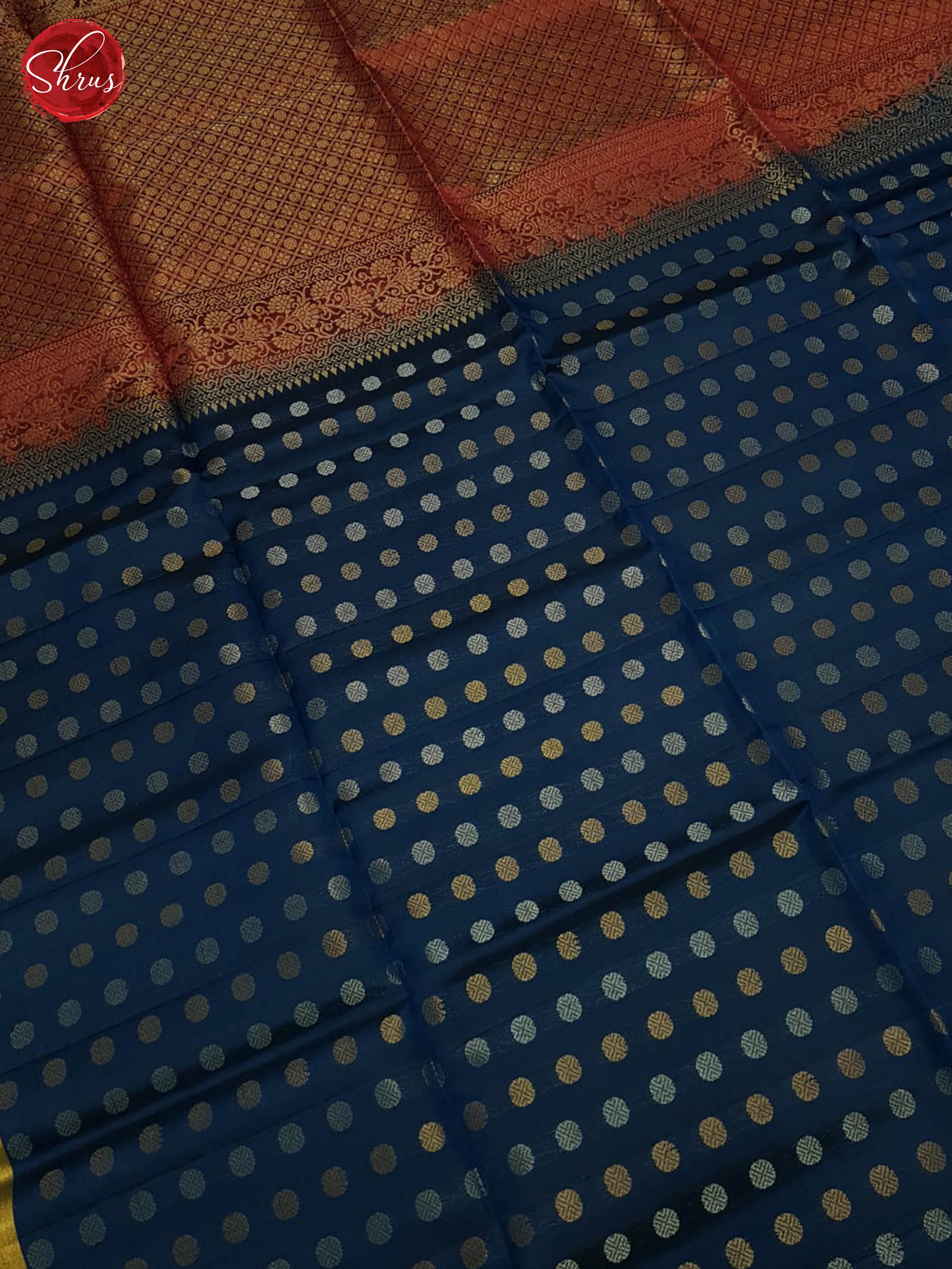 Blue And Maroon- Soft Silk Saree - Shop on ShrusEternity.com