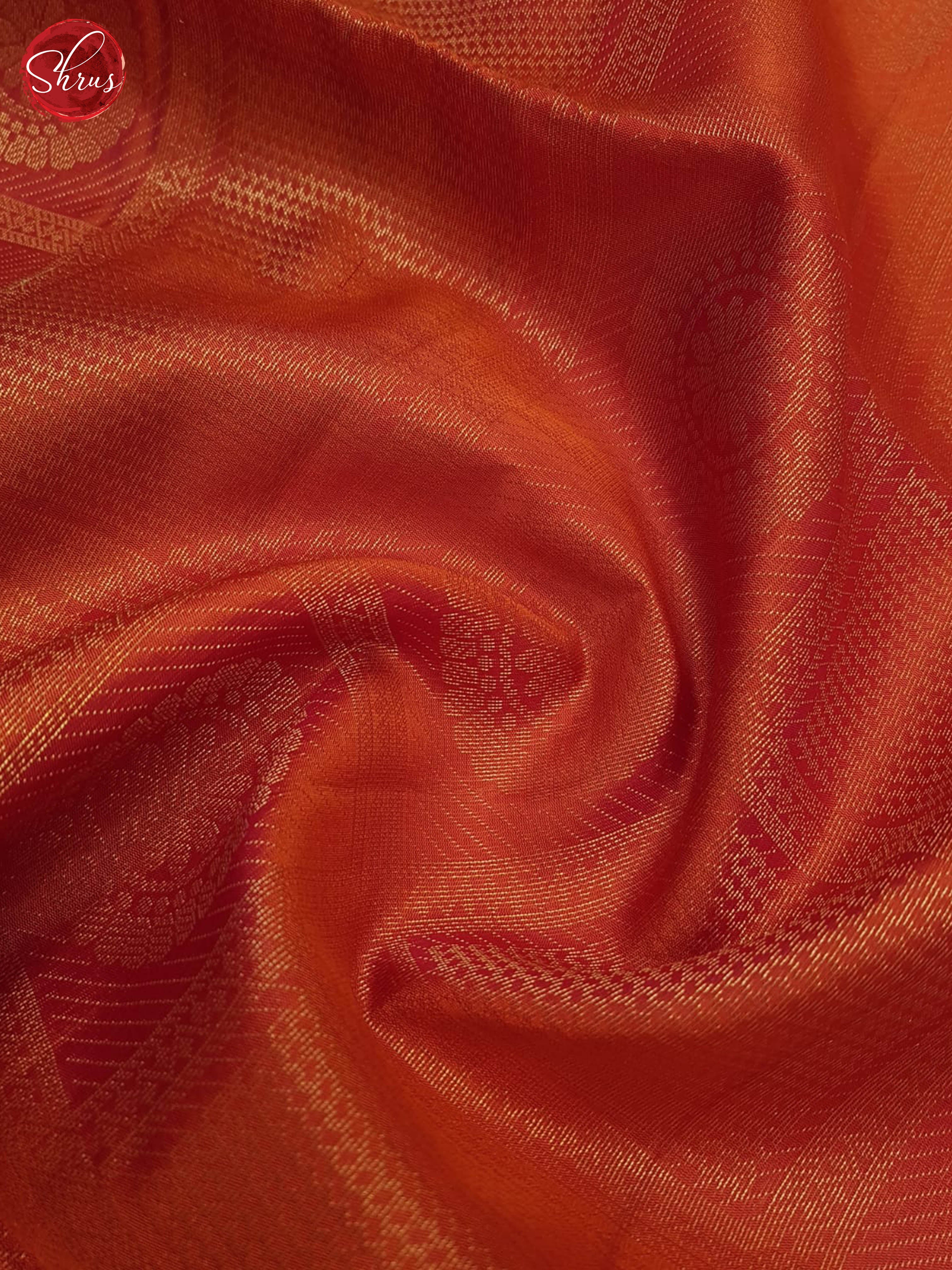 Orange And Blue- Soft Silk Saree - Shop on ShrusEternity.com