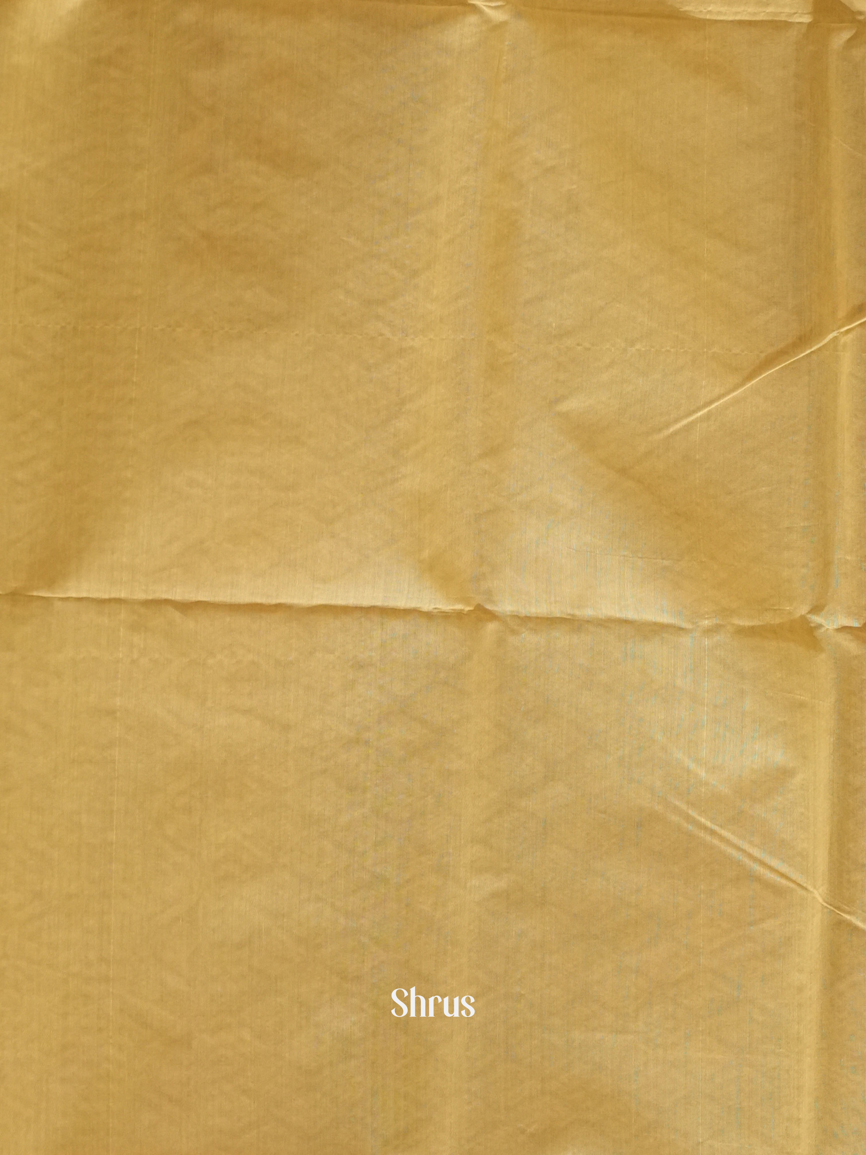 Green And Beige- Semi Silk Cotton Saree