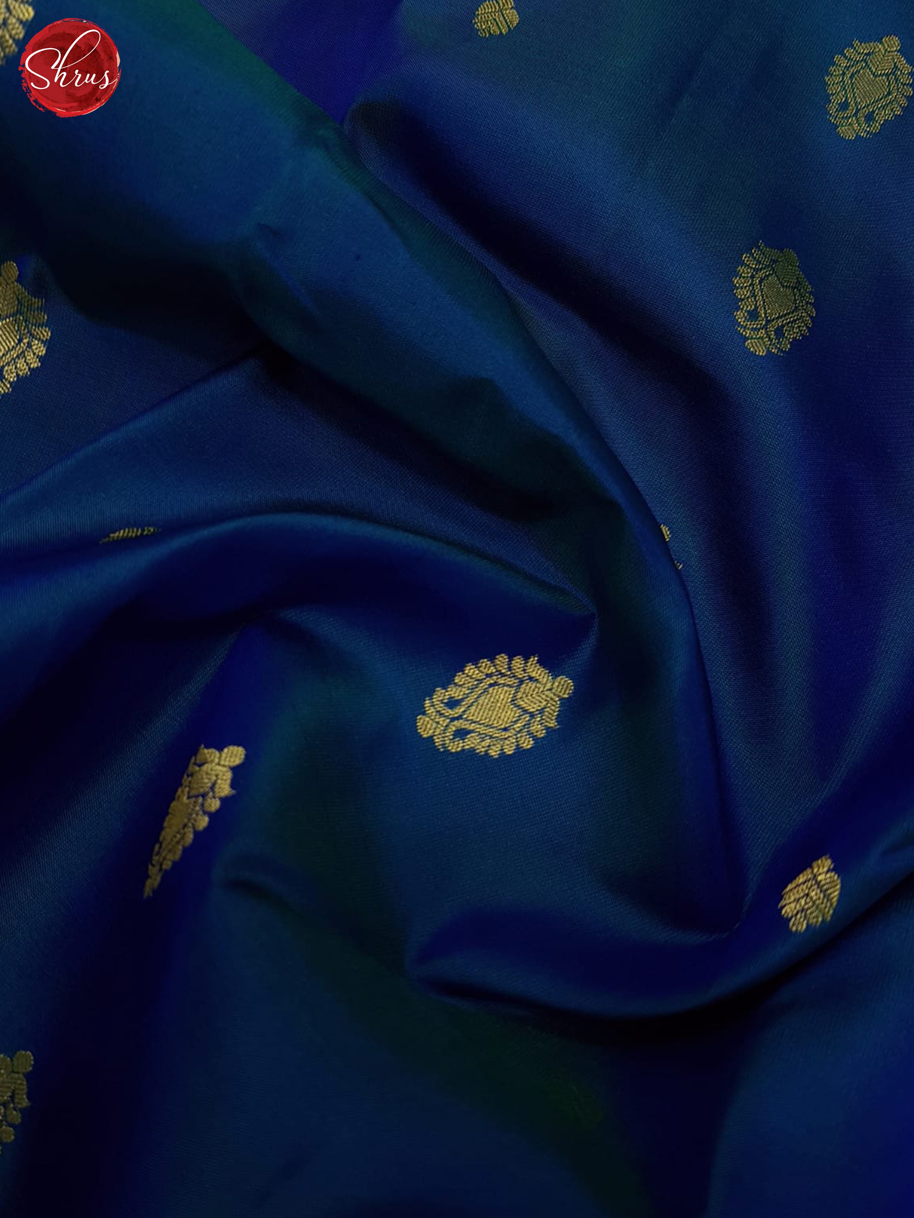 Blue & Pink - Kanchipuram silk Saree - Shop on ShrusEternity.com